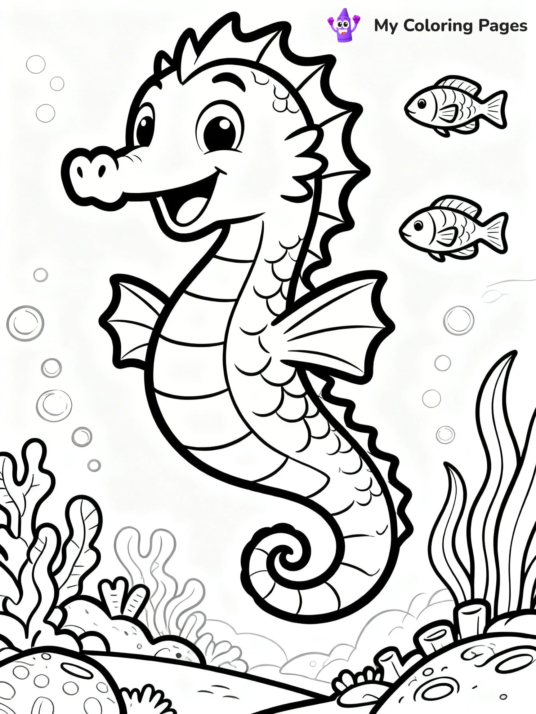 Sea Dragon Coloring Pages - 13