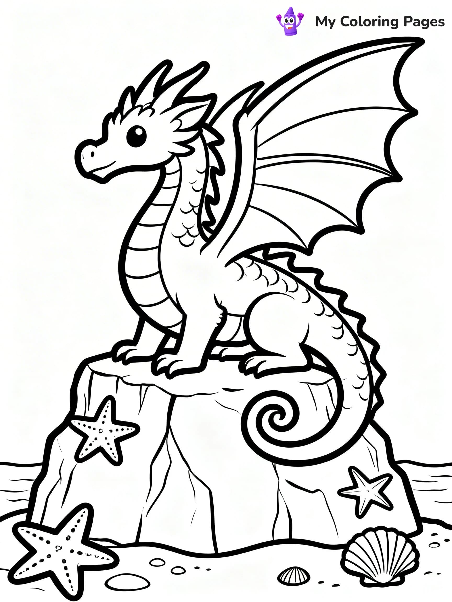 Sea Dragon Coloring Pages - 11