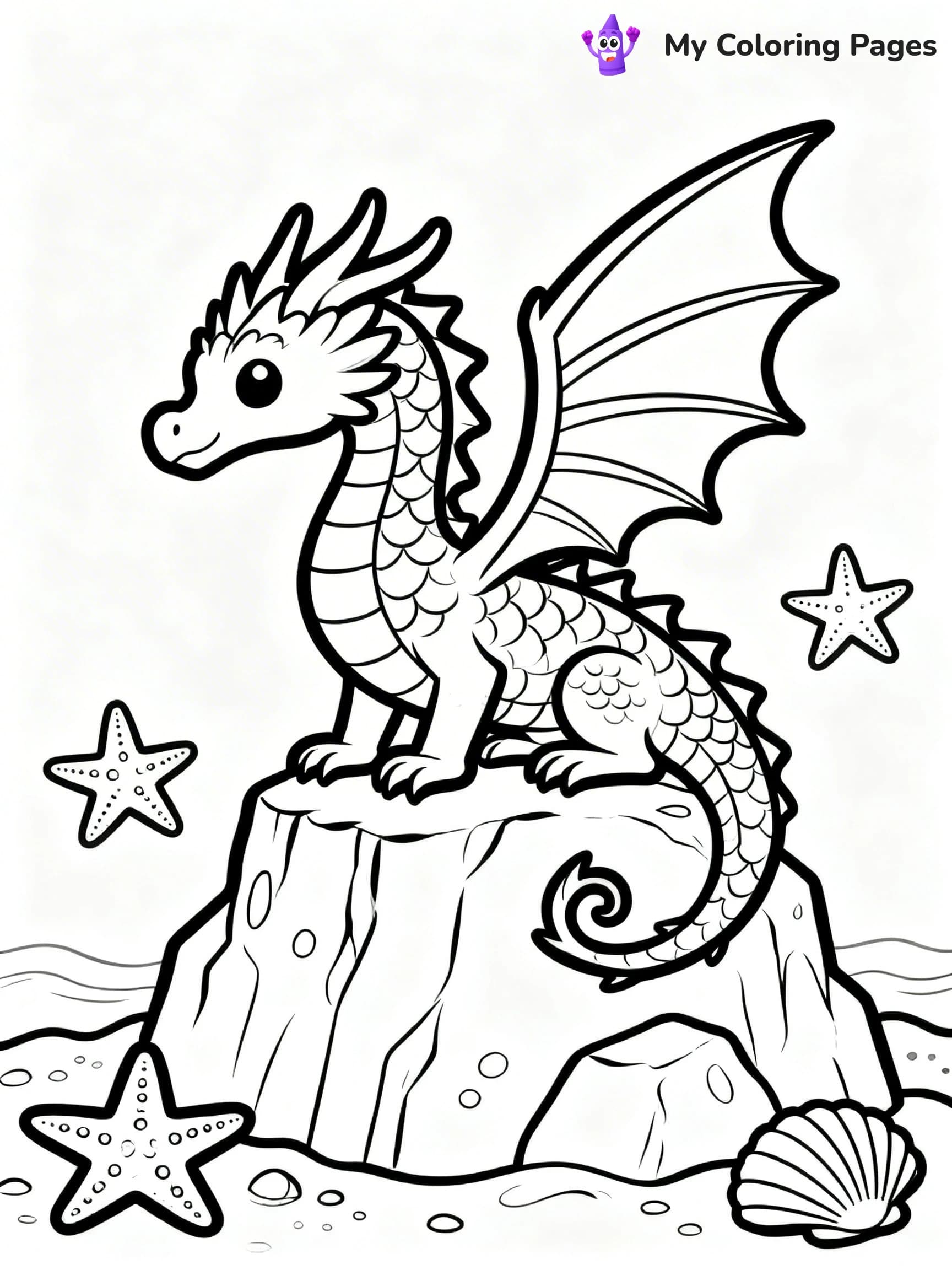 Sea Dragon Coloring Pages - 10