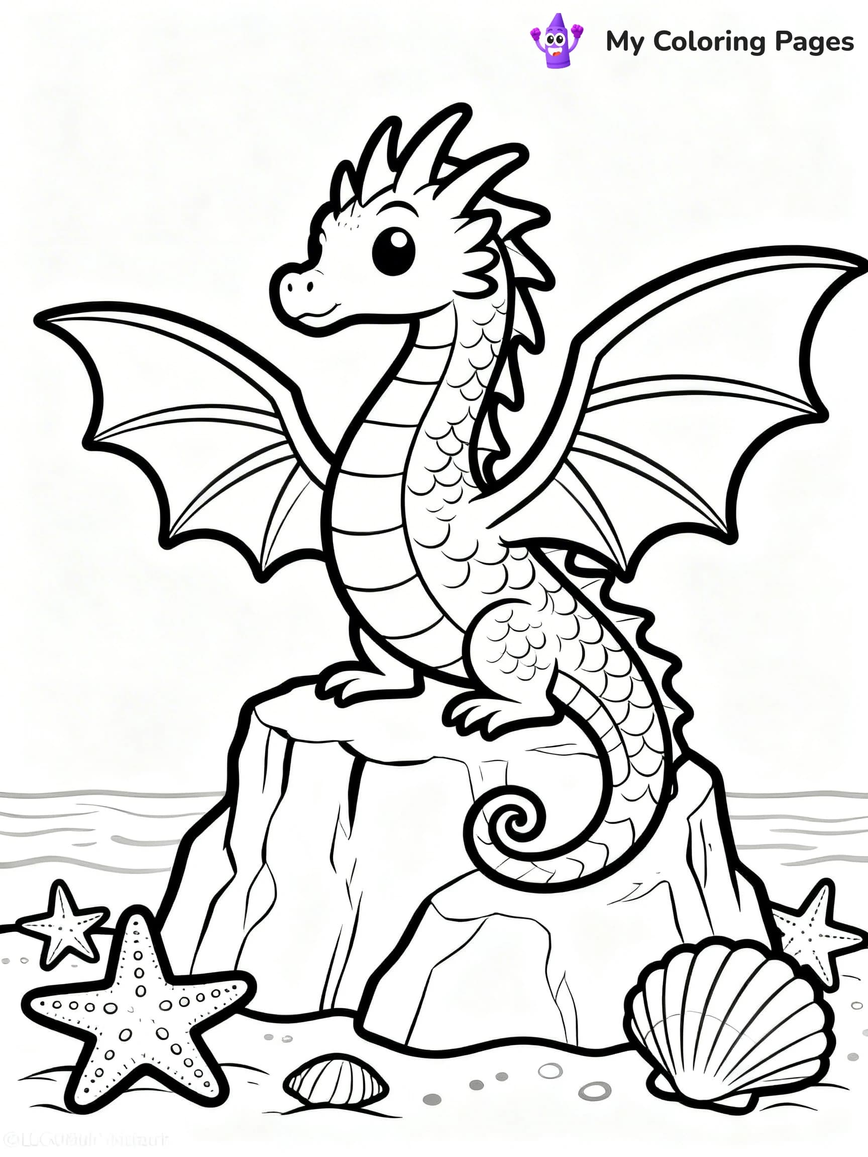 Sea Dragon Coloring Pages - 9
