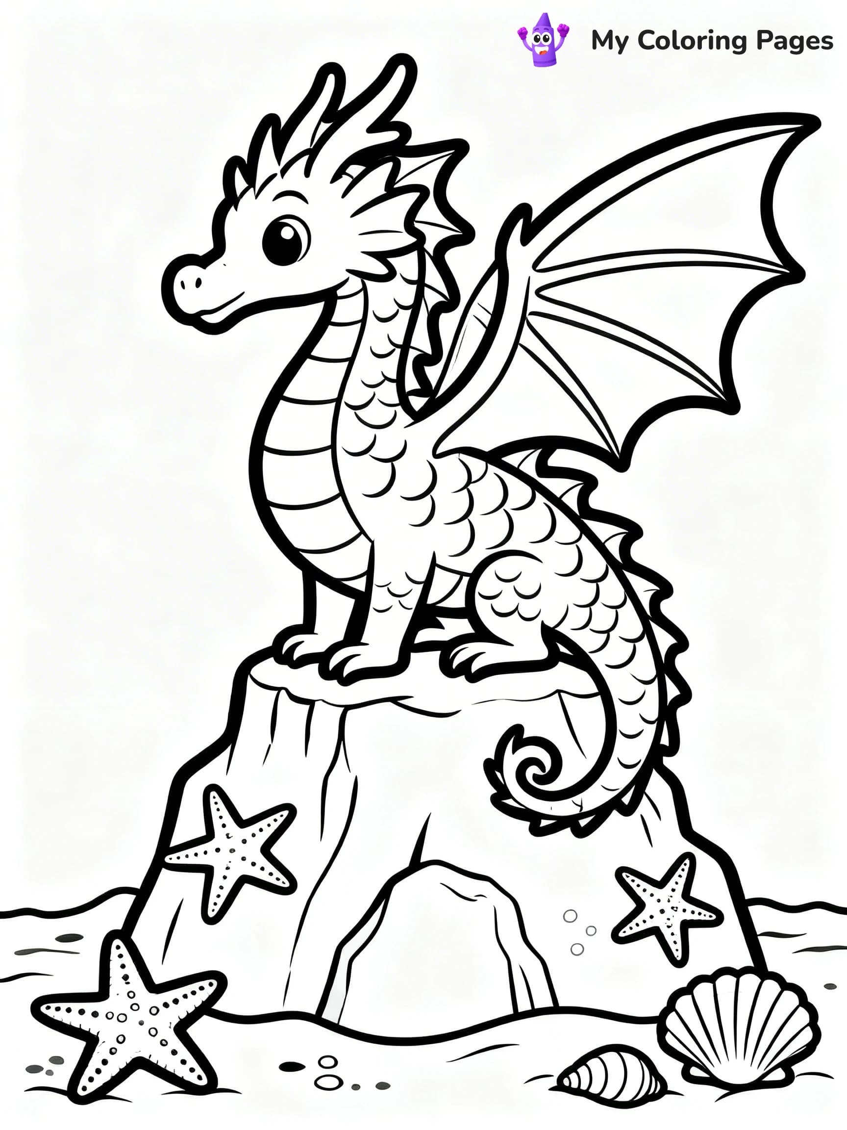Sea Dragon Coloring Pages - 8