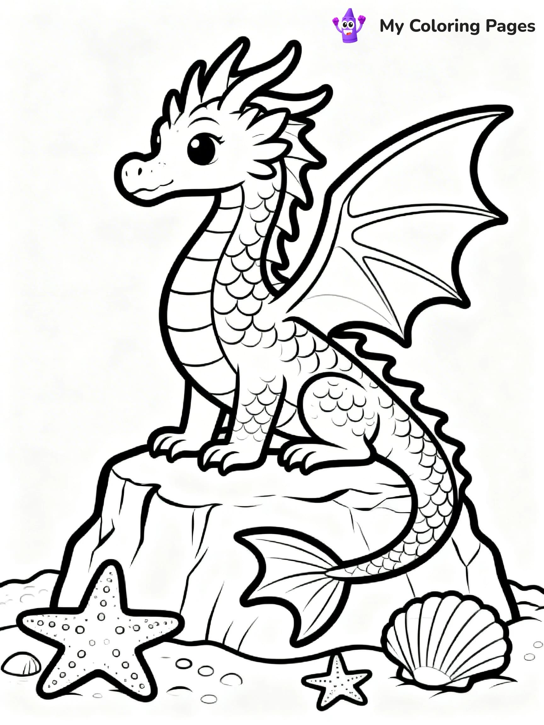 Sea Dragon Coloring Pages - 7