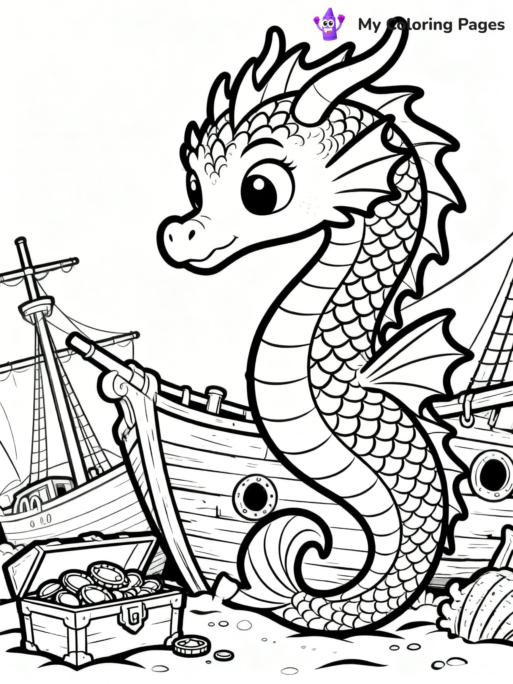 Sea Dragon Coloring Pages - 5