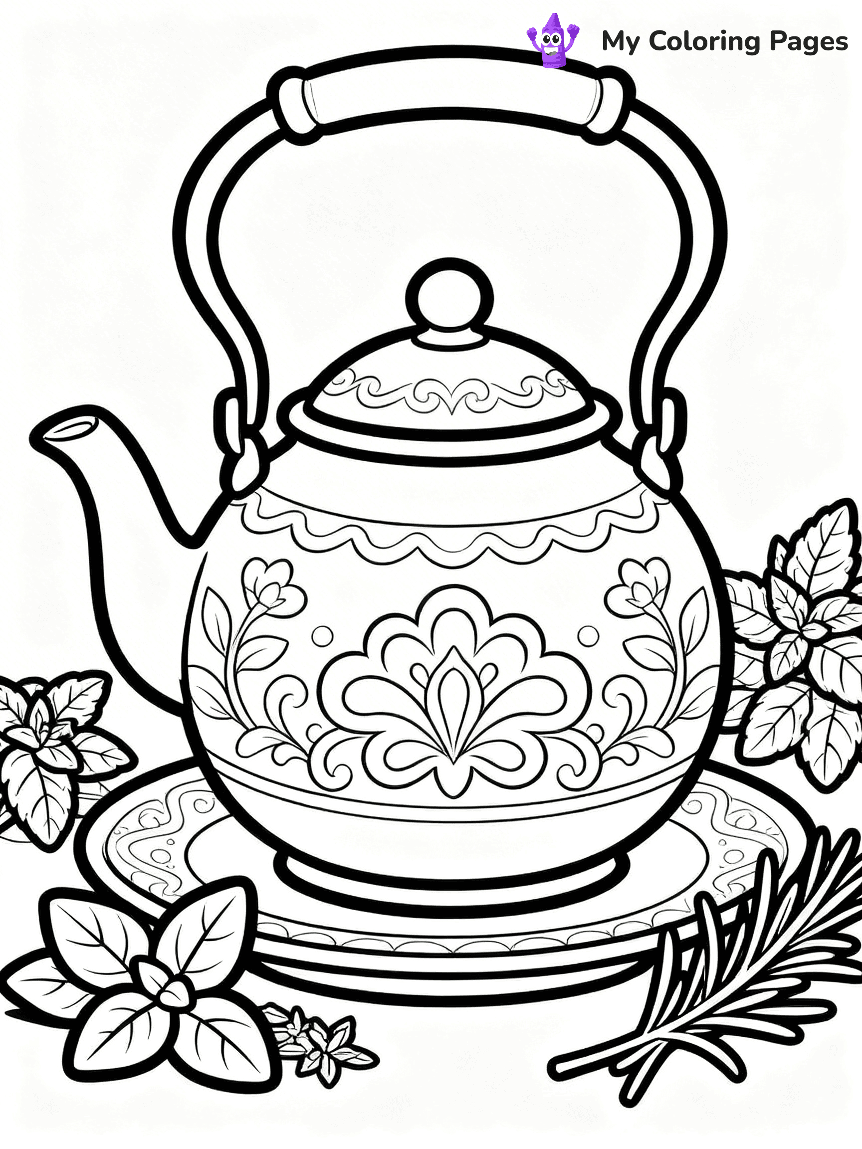 Tea Coloring Pages - 21