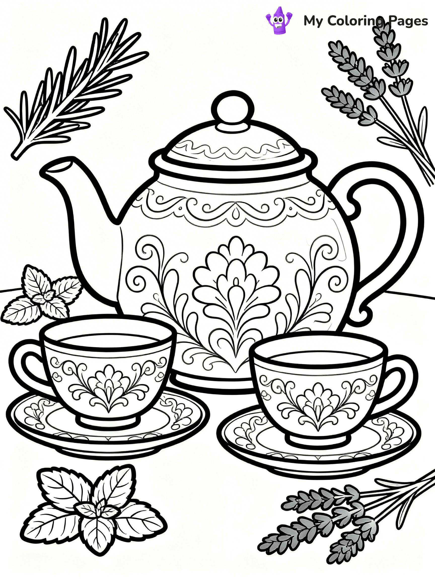 Tea Coloring Pages - 20