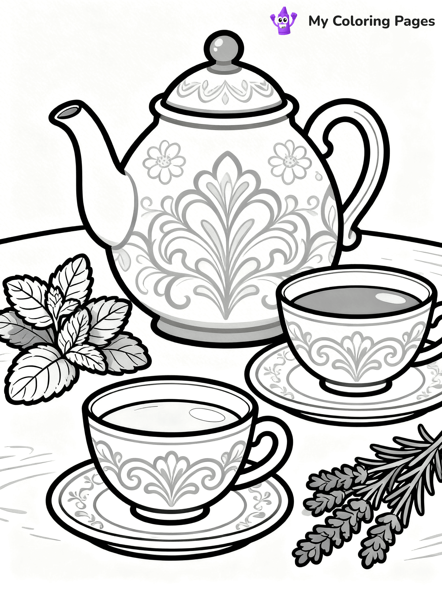 Tea Coloring Pages - 19