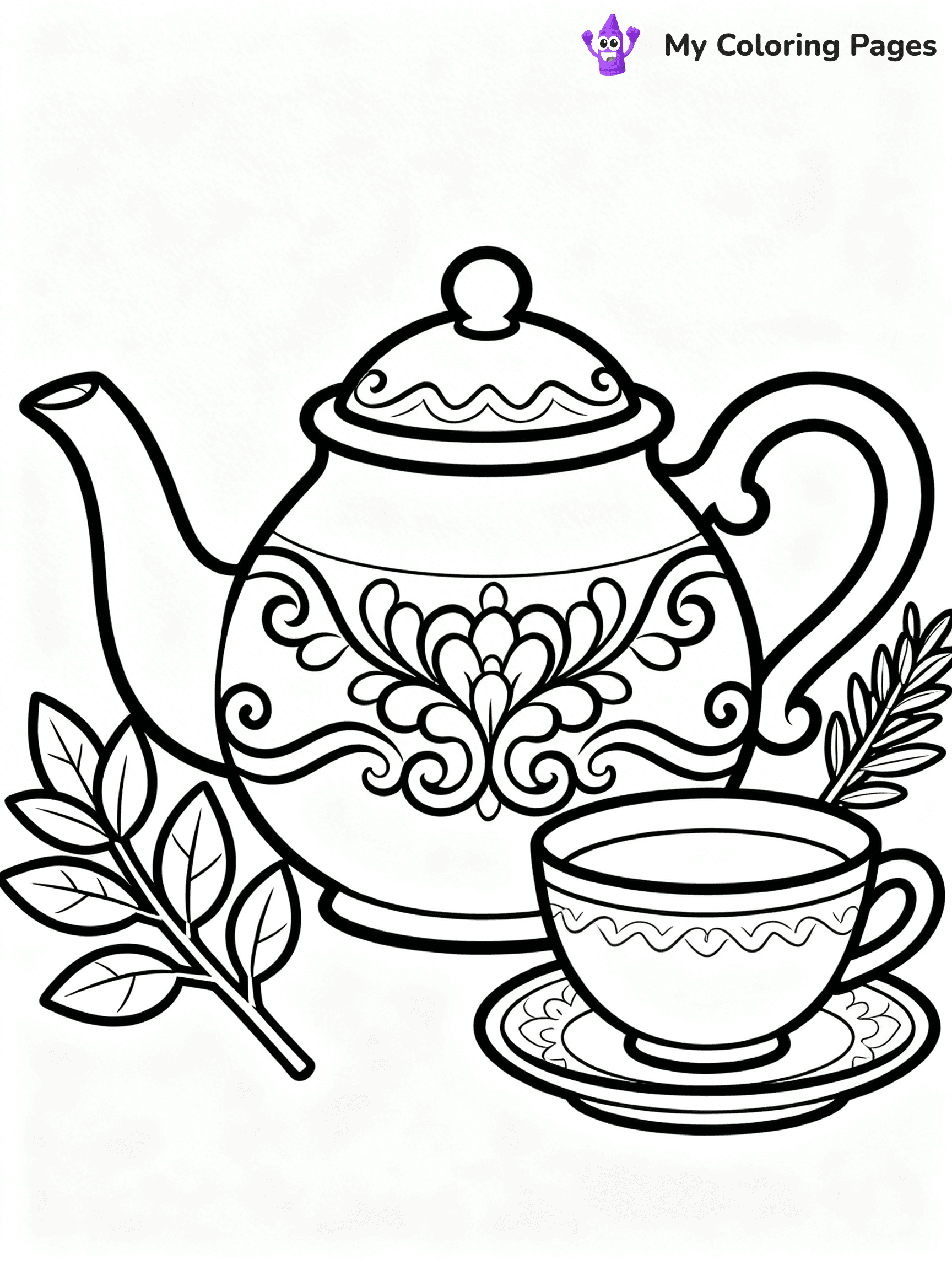 Tea Coloring Pages - 18
