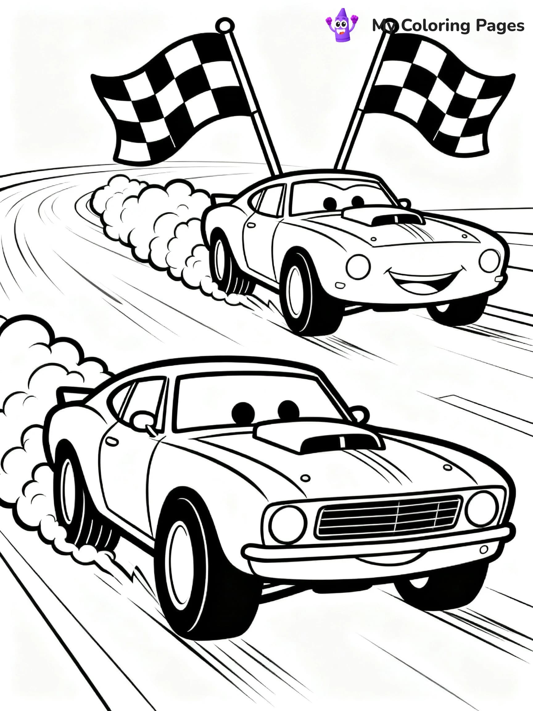 Hot Rod Muscle Car Coloring Pages - 23