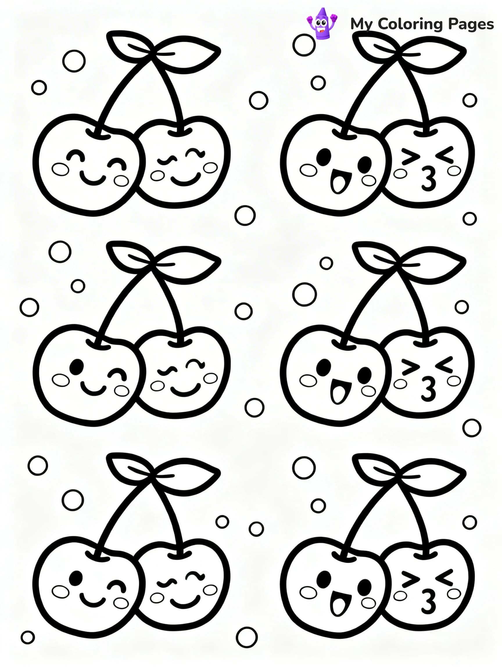 Cherry Coloring Pages - 21