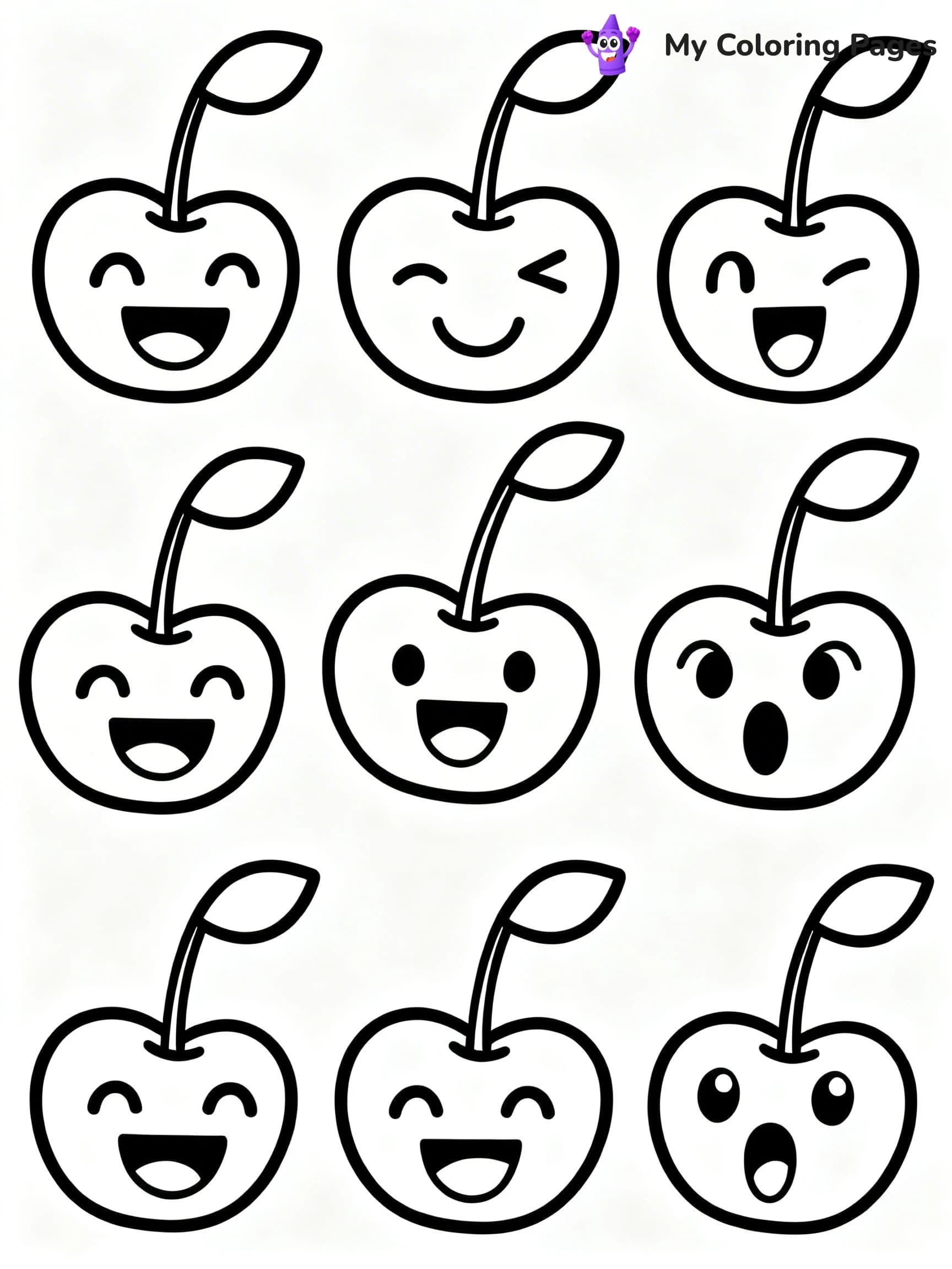 Cherry Coloring Pages - 20
