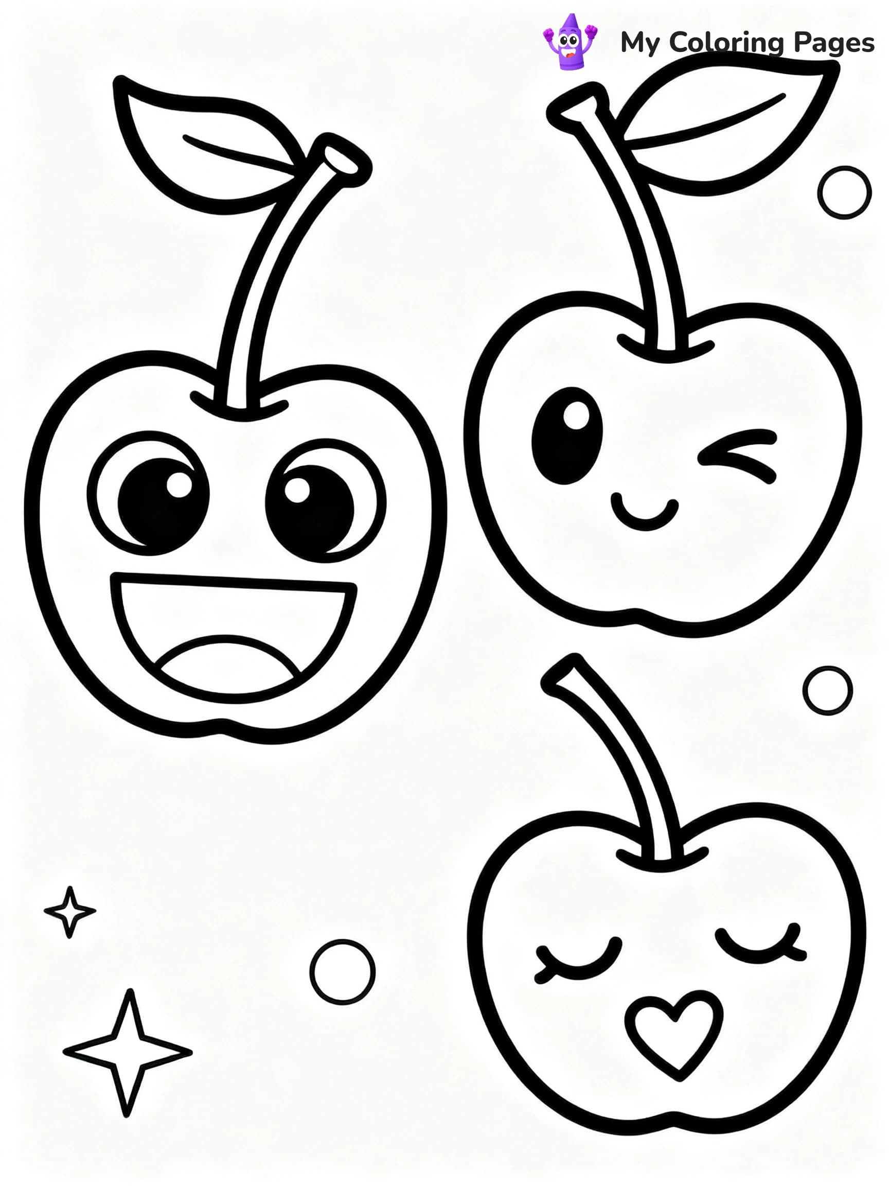 Cherry Coloring Pages - 17