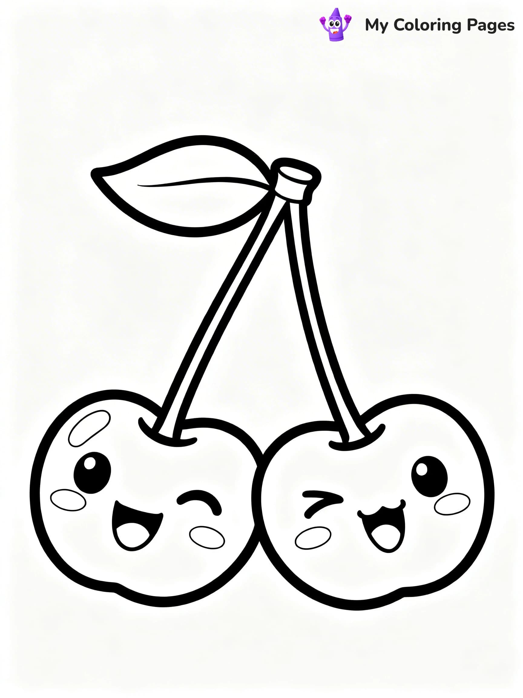 Cherry Coloring Pages - 16