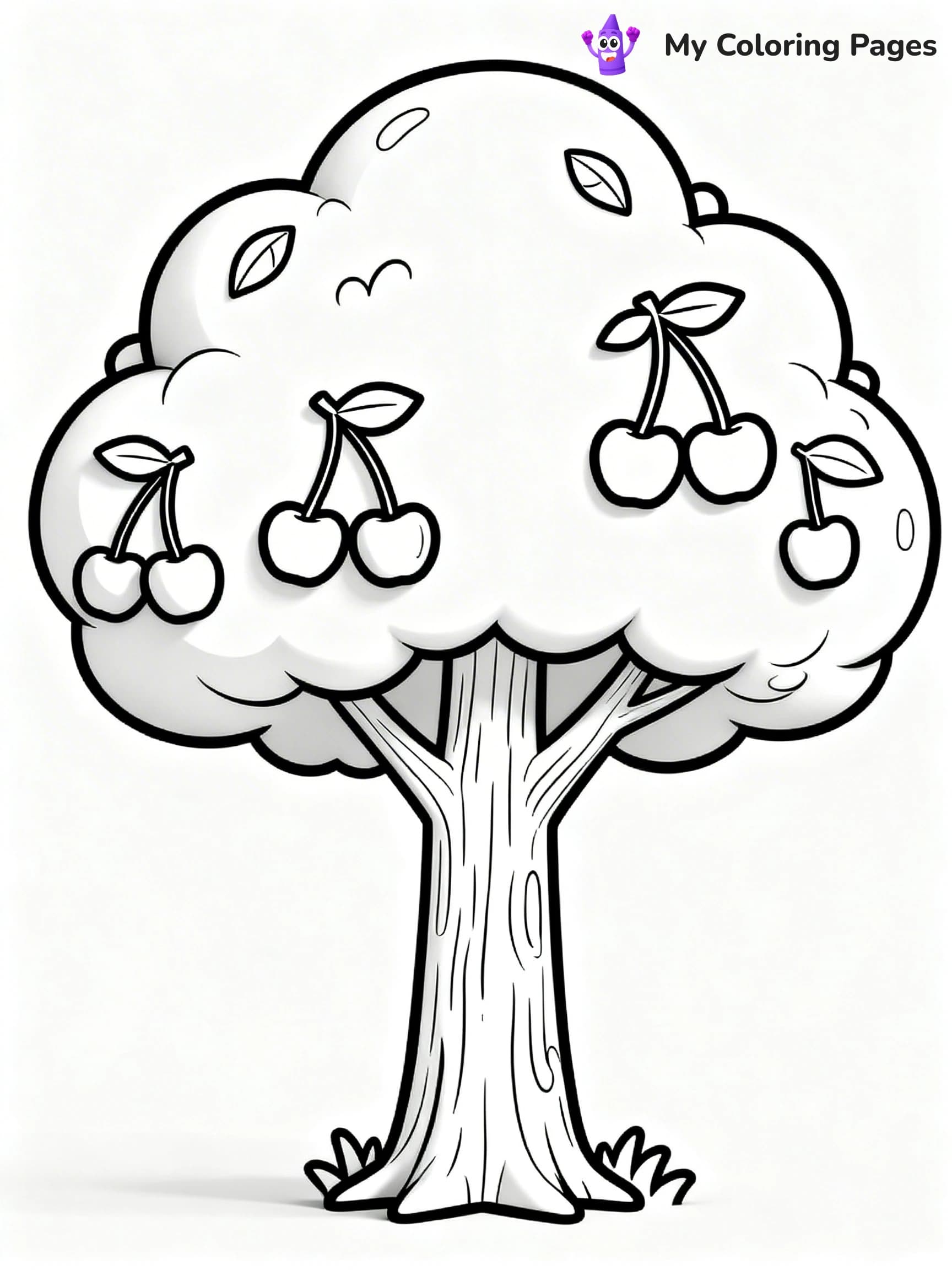 Cherry Coloring Pages - 12