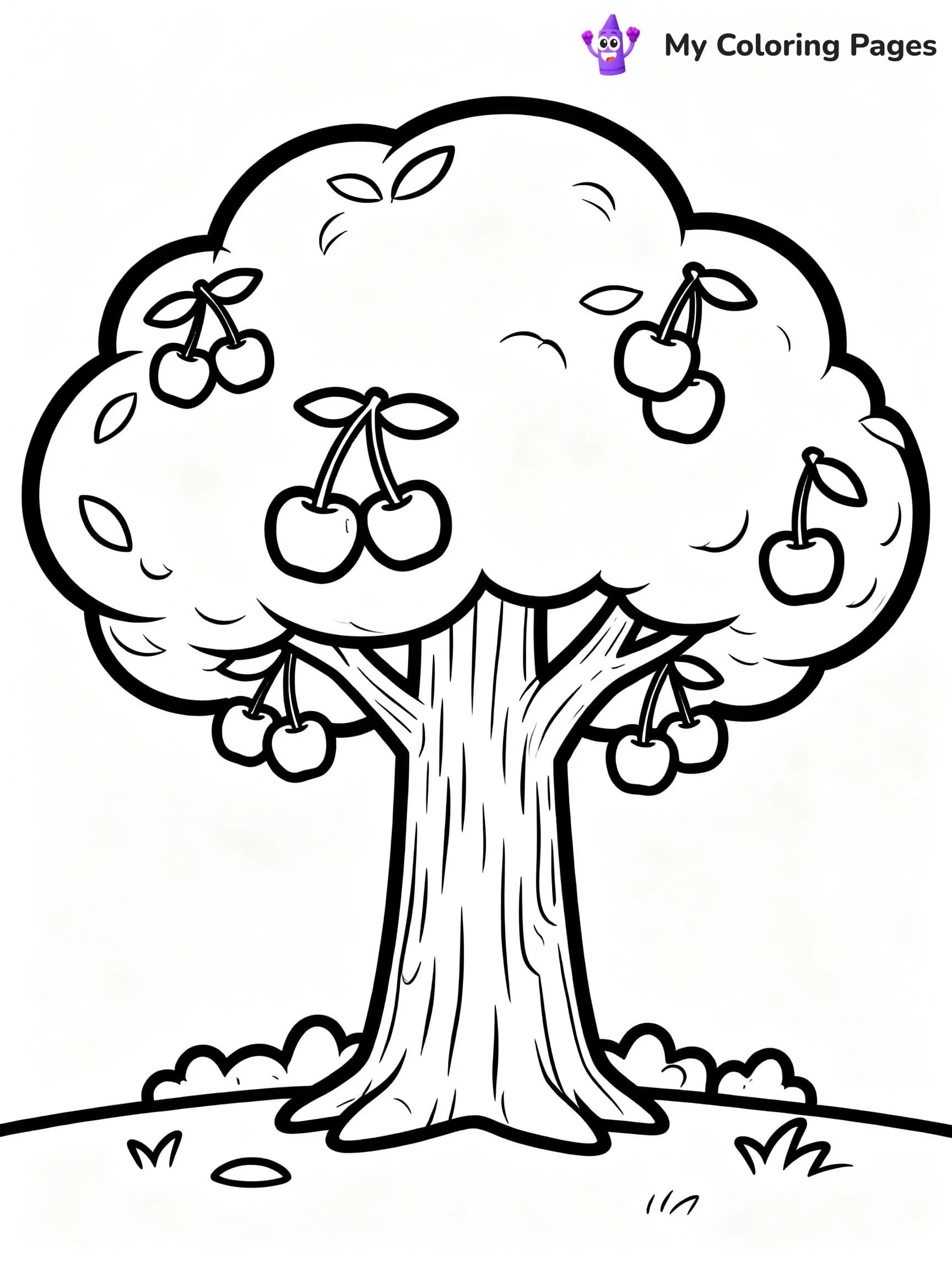 Cherry Coloring Pages - 10