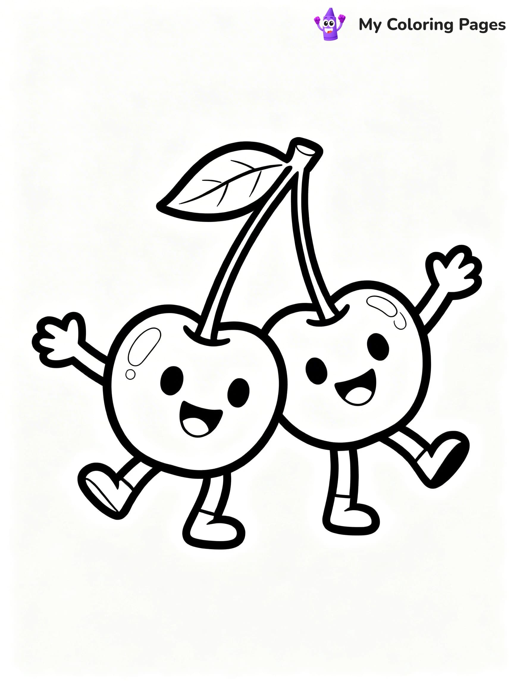 Cherry Coloring Pages - 7