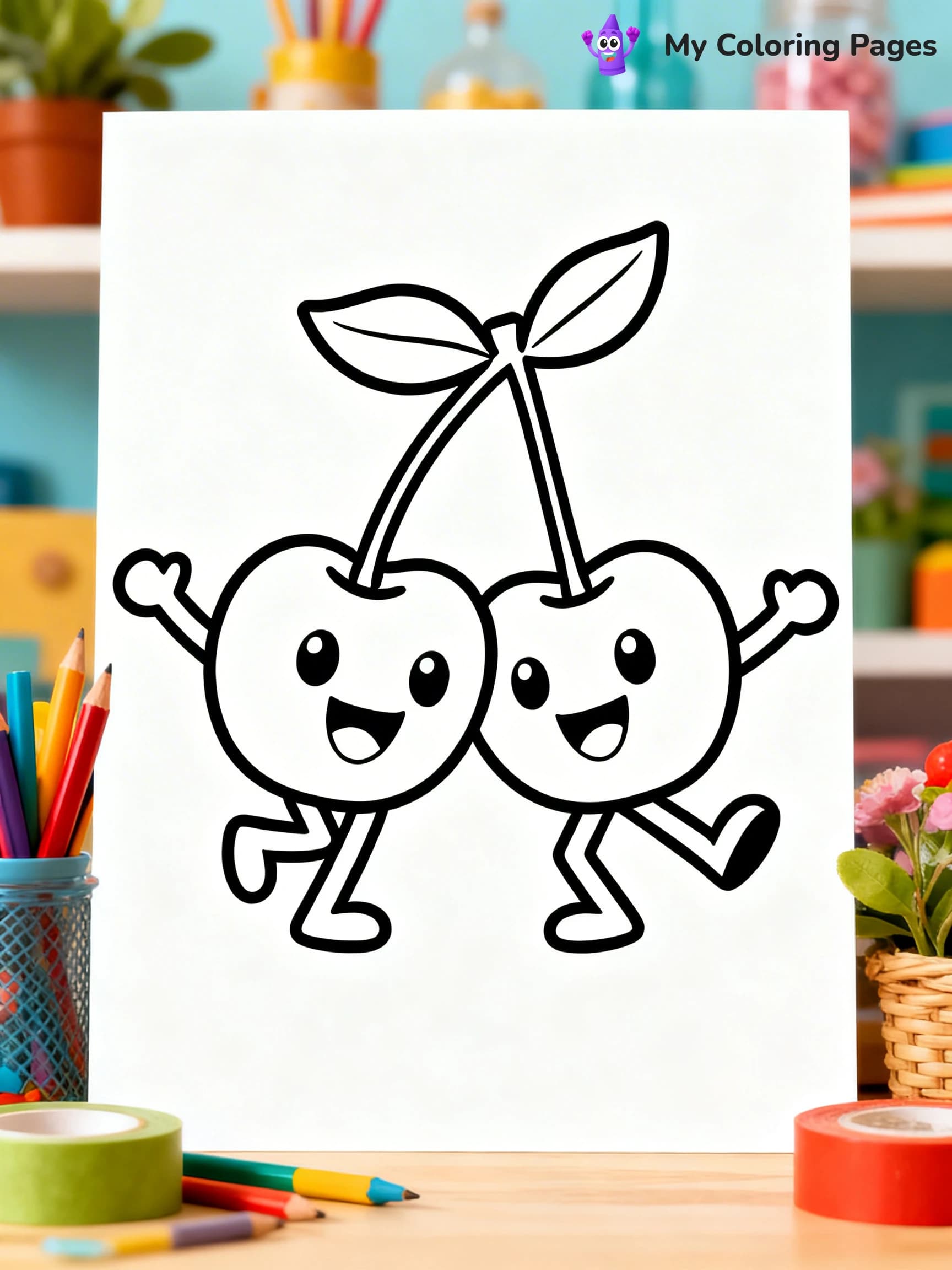 Cherry Coloring Pages - 6