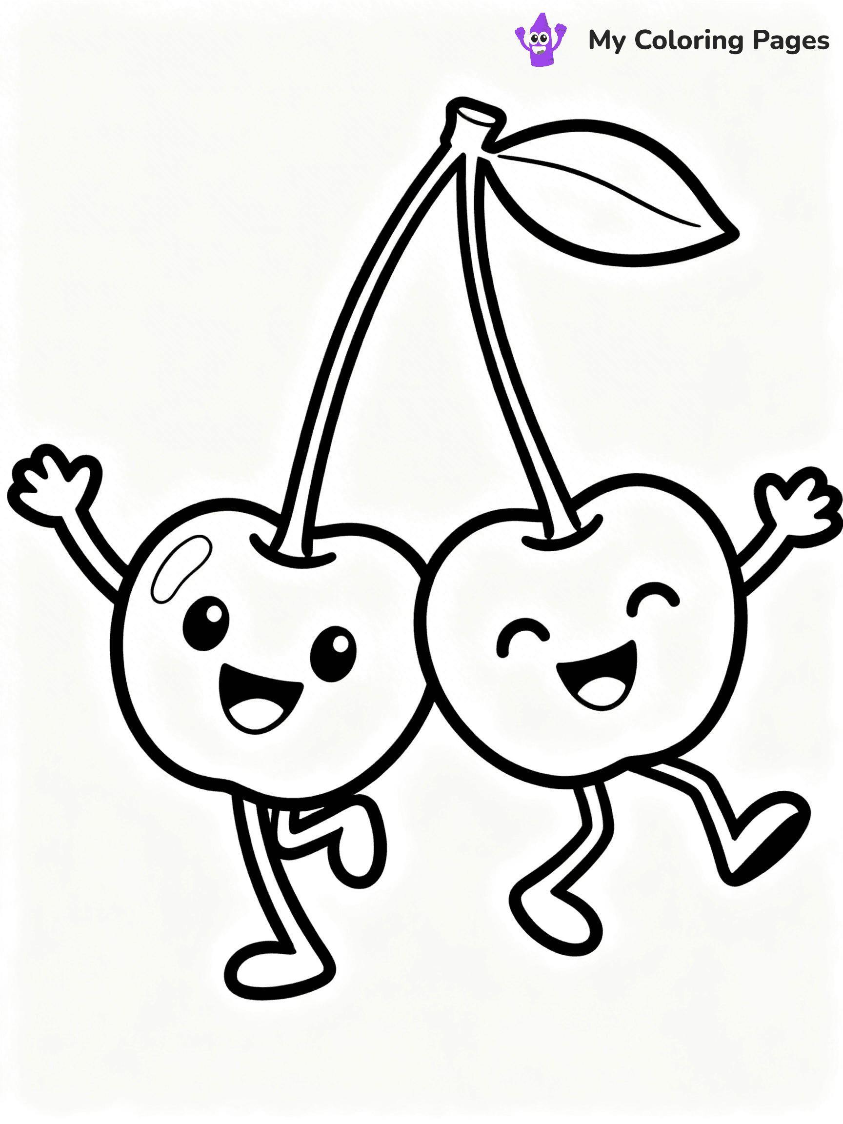 Cherry Coloring Pages - 5