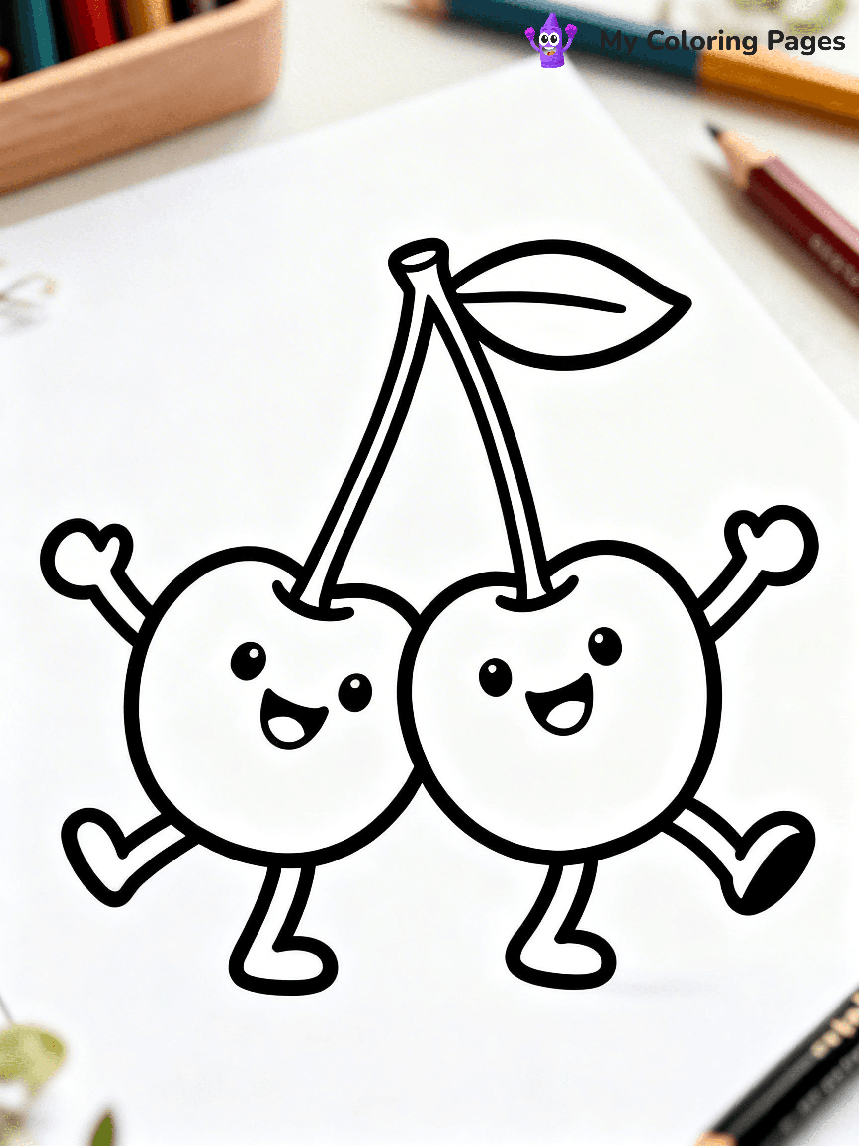 Cherry Coloring Pages - 4