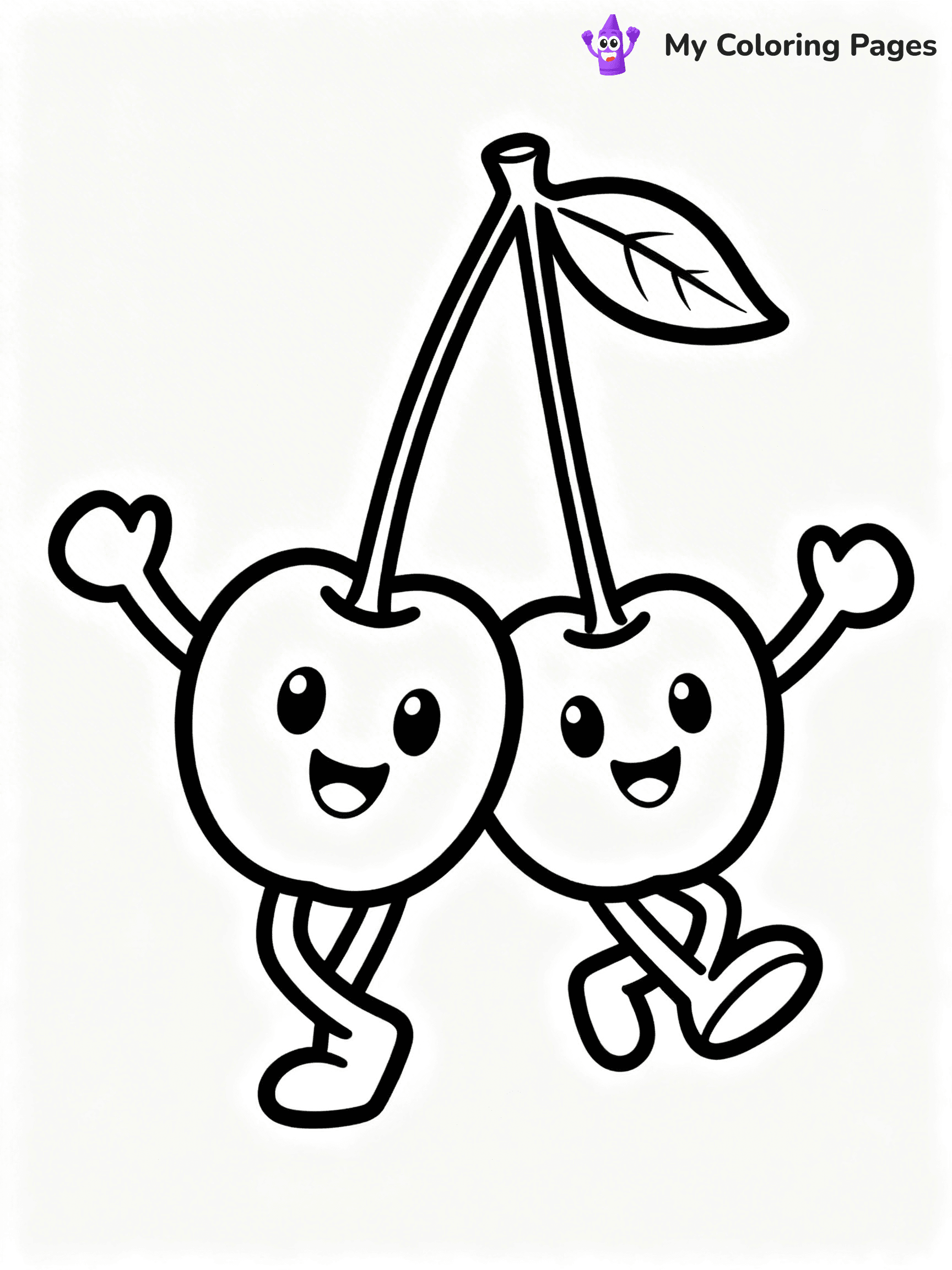 Cherry Coloring Pages - 3