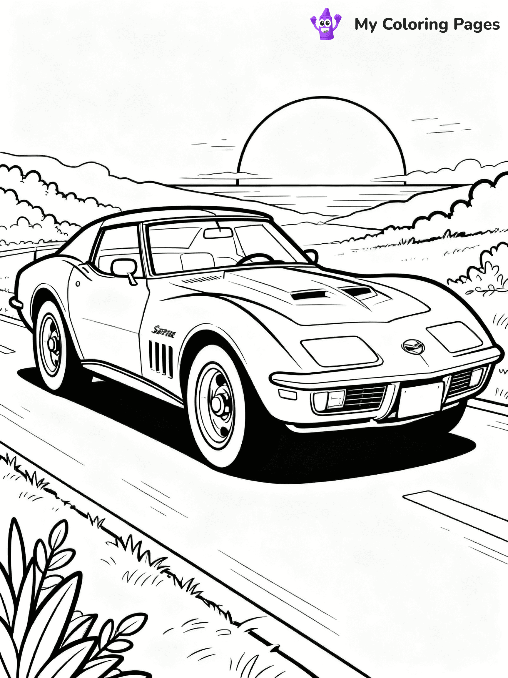 Corvette Coloring Pages - 24
