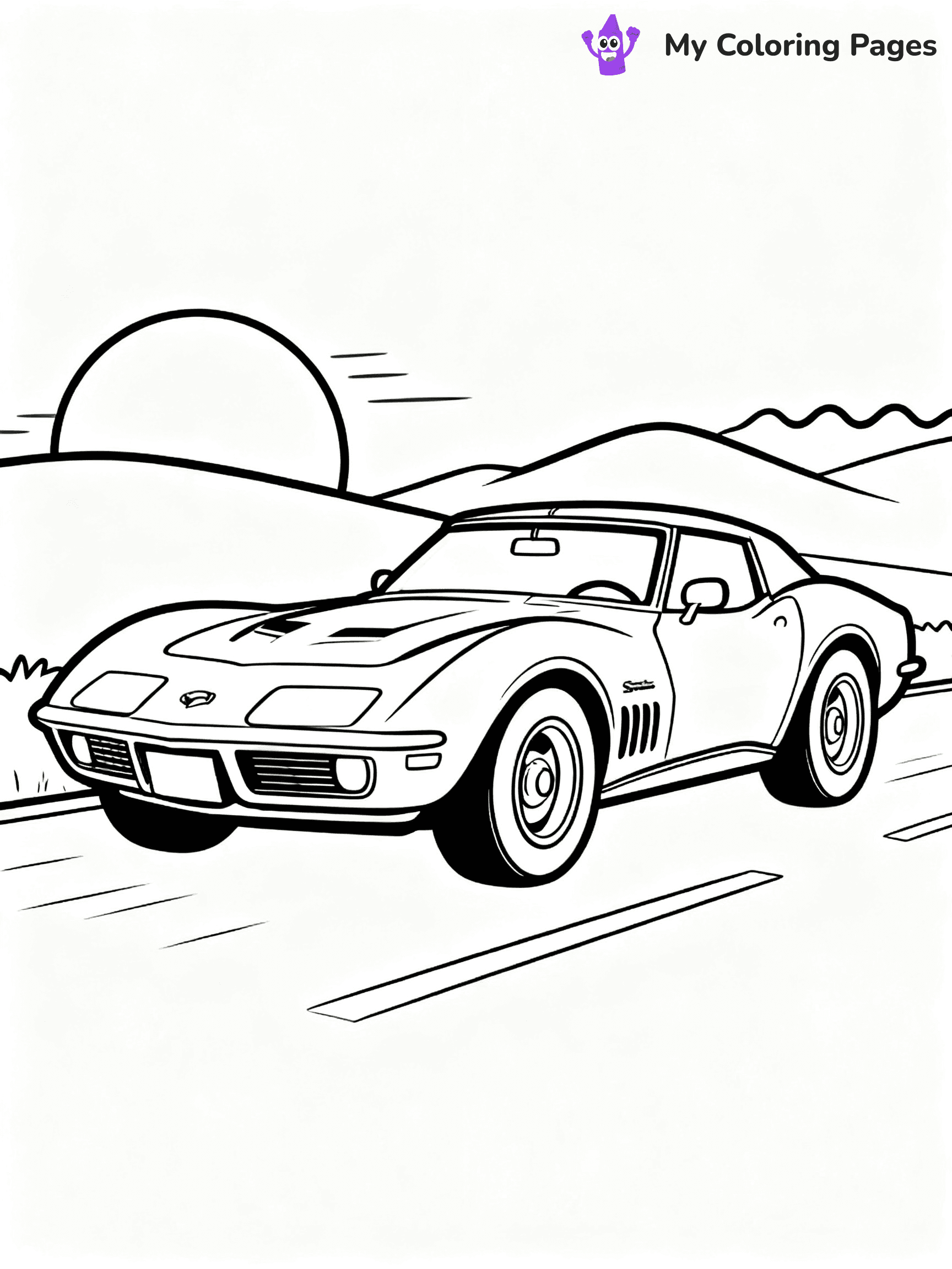 Corvette Coloring Pages - 20