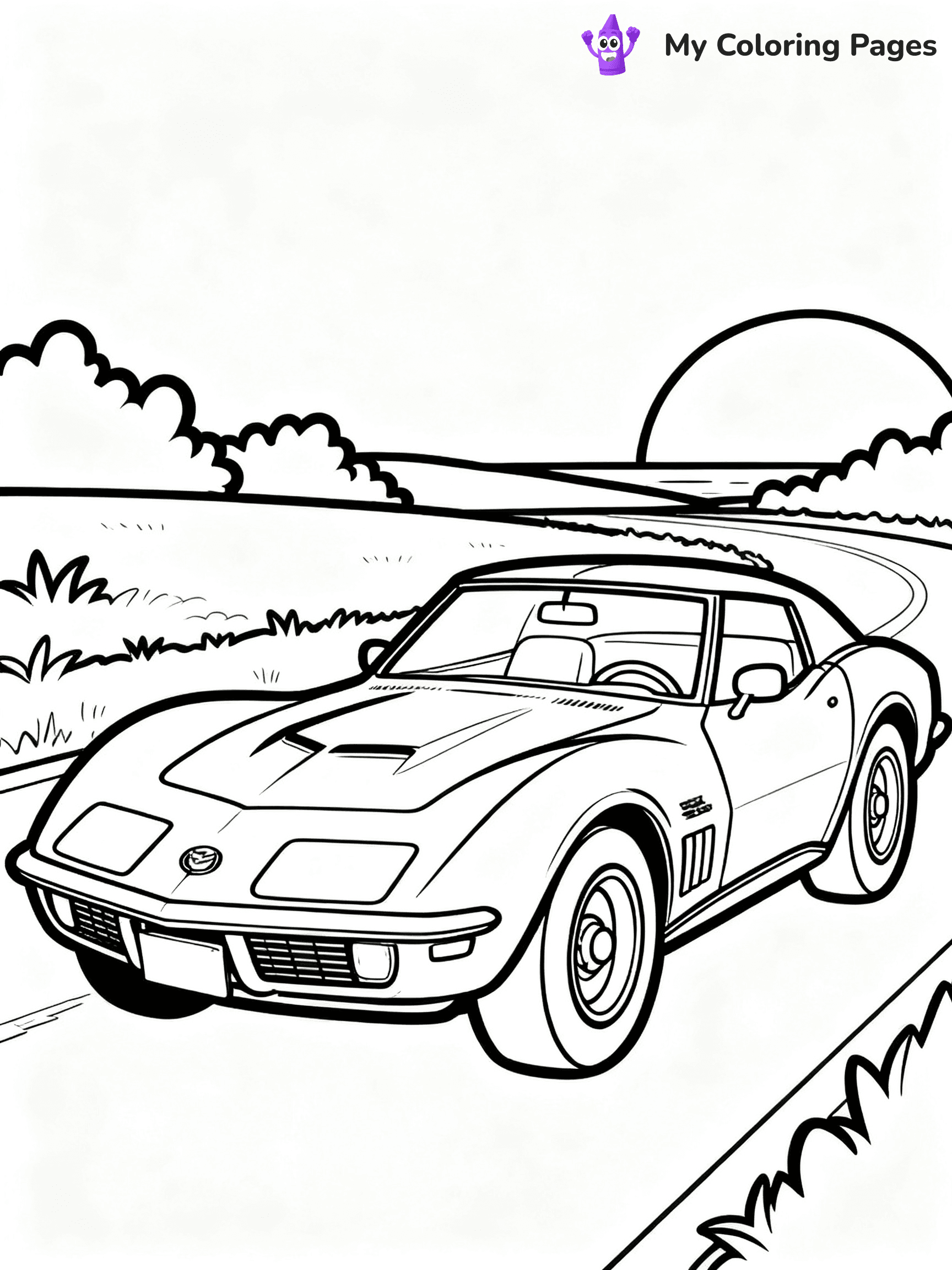 Corvette Coloring Pages - 19