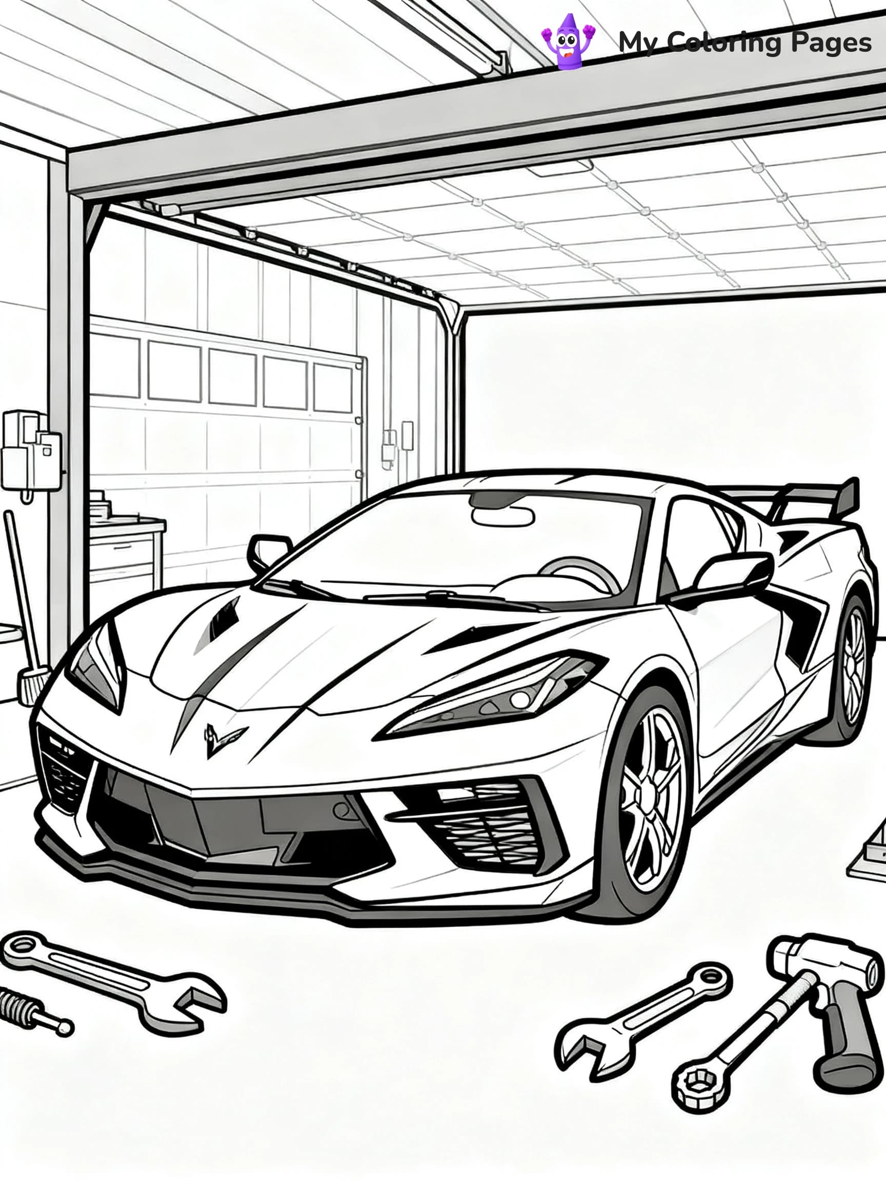 Corvette Coloring Pages - 18
