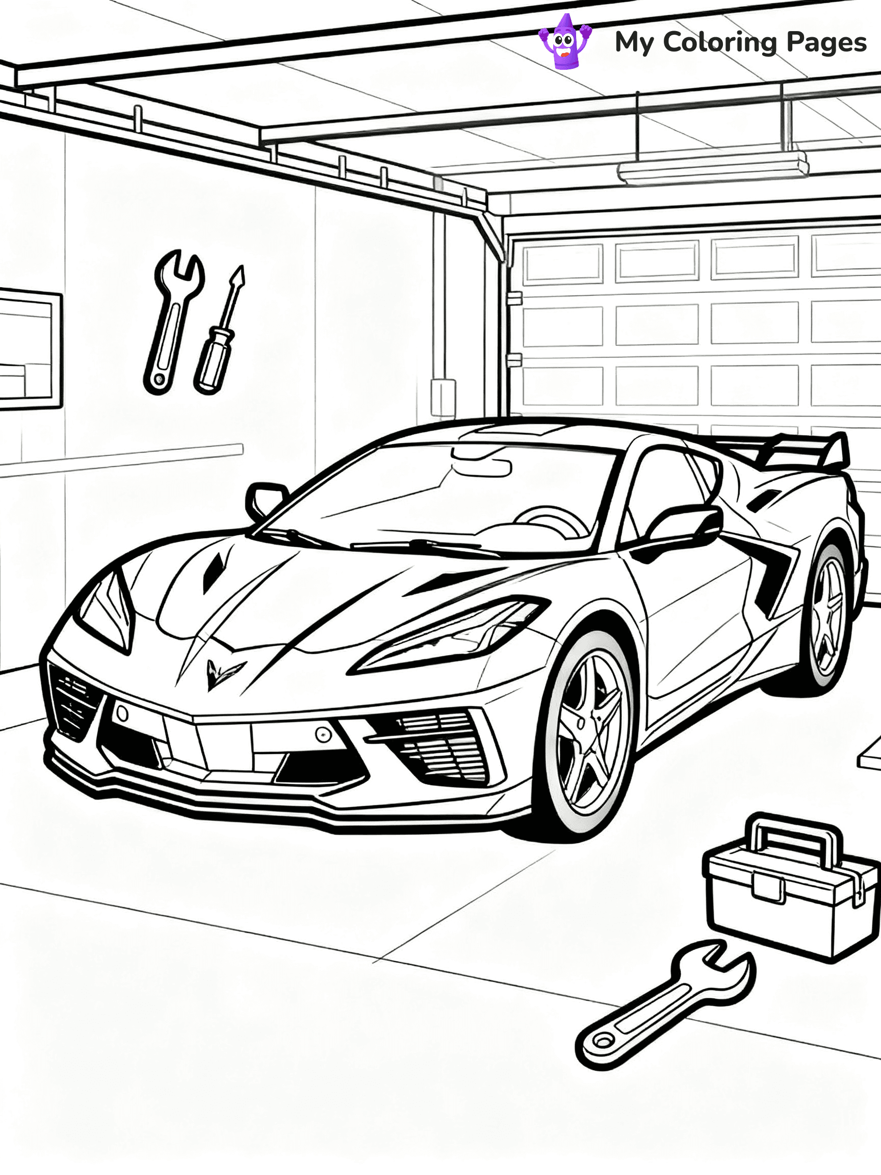 Corvette Coloring Pages - 17