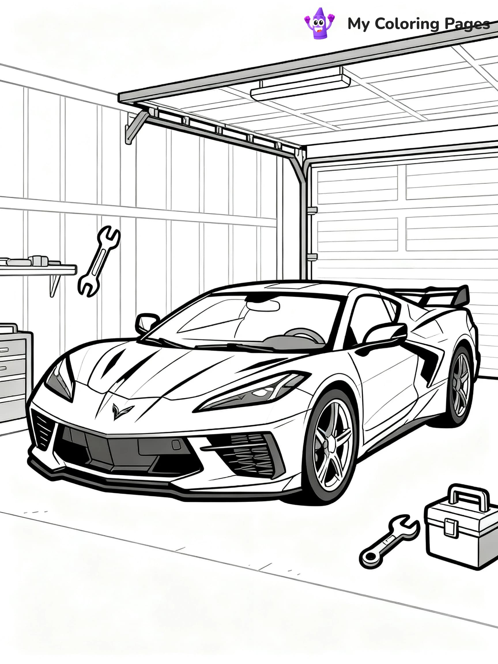 Corvette Coloring Pages - 16