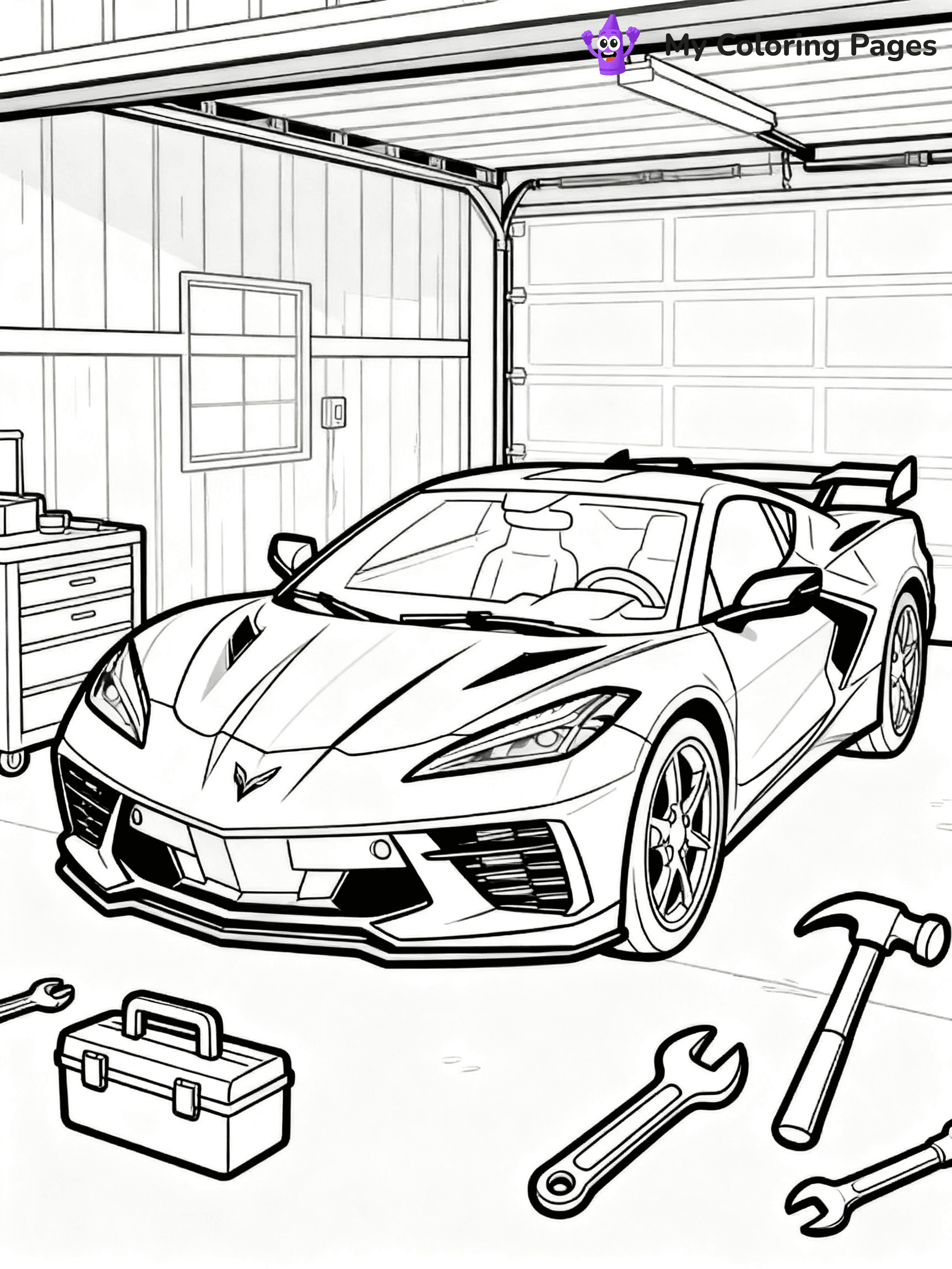 Corvette Coloring Pages - 15