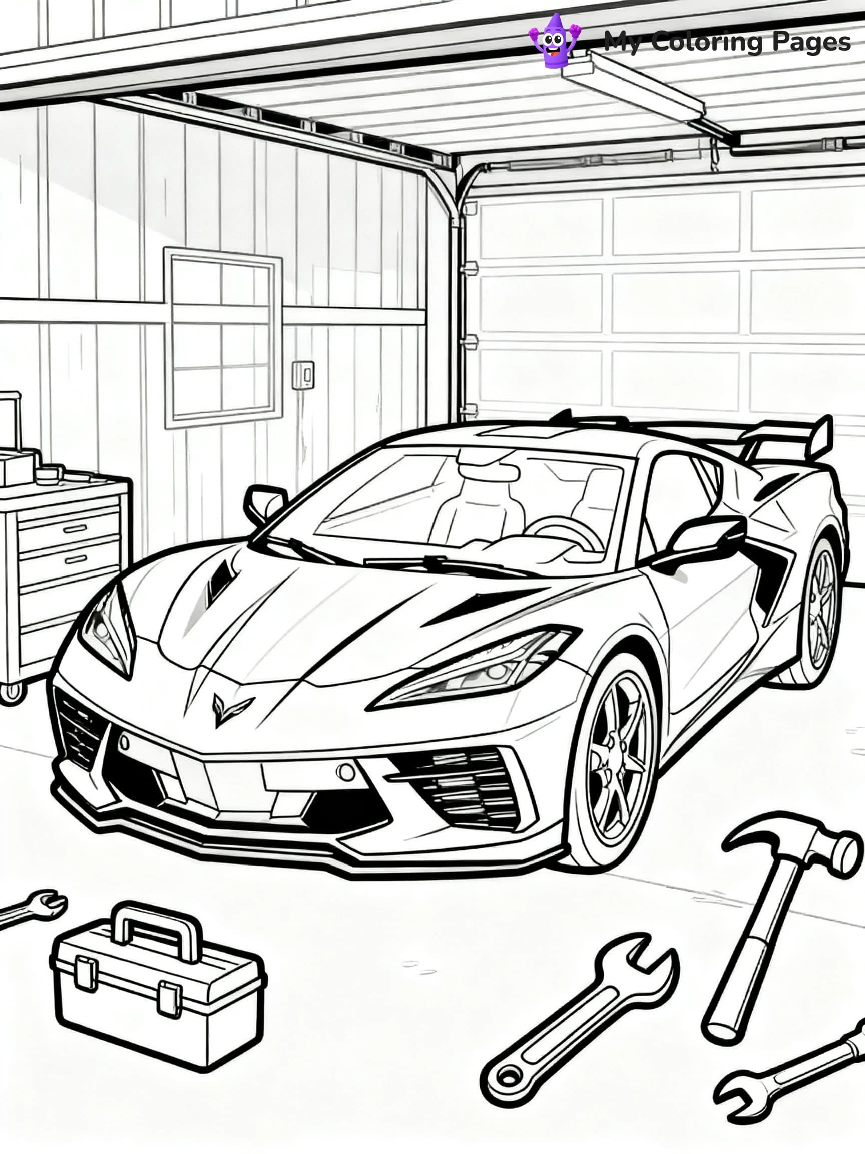 Corvette Coloring Pages - 15