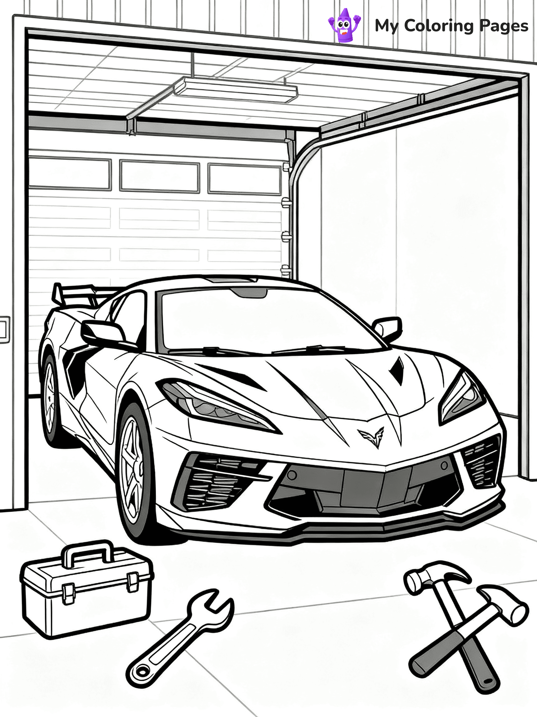 Corvette Coloring Pages - 14