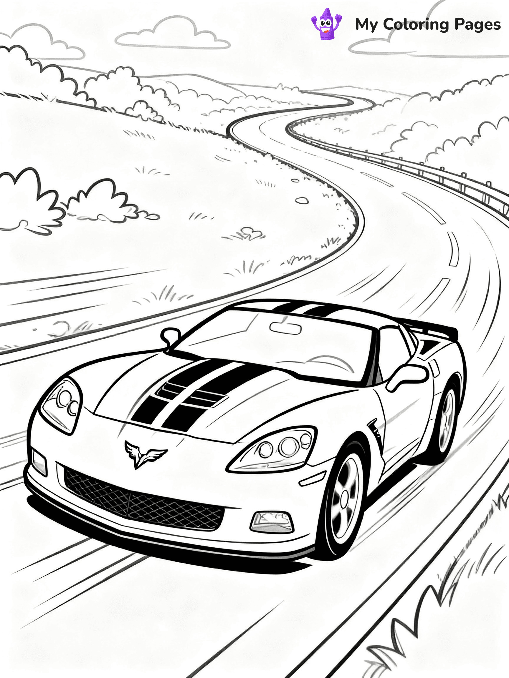 Corvette Coloring Pages - 10
