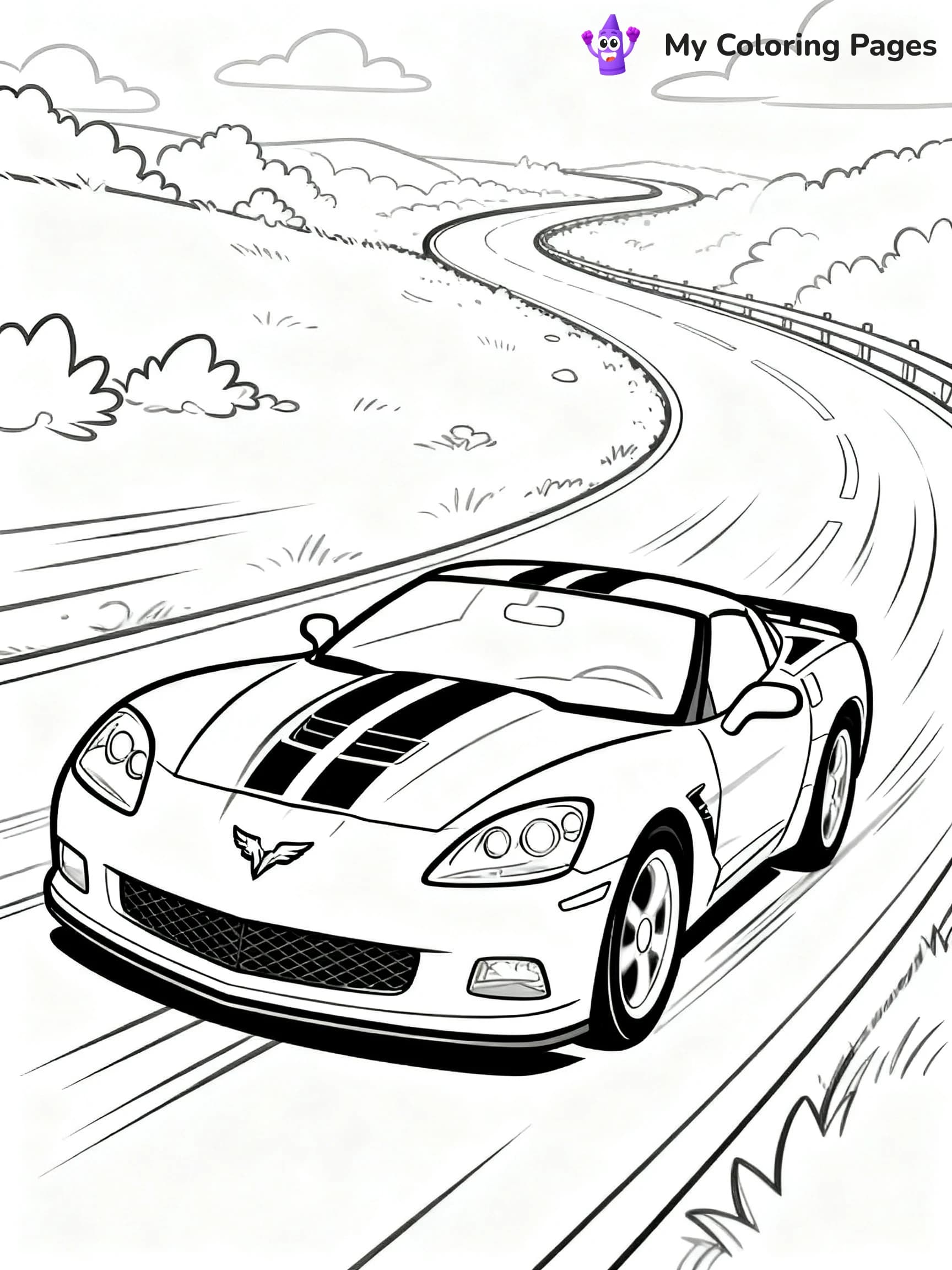 Corvette Coloring Pages - 10