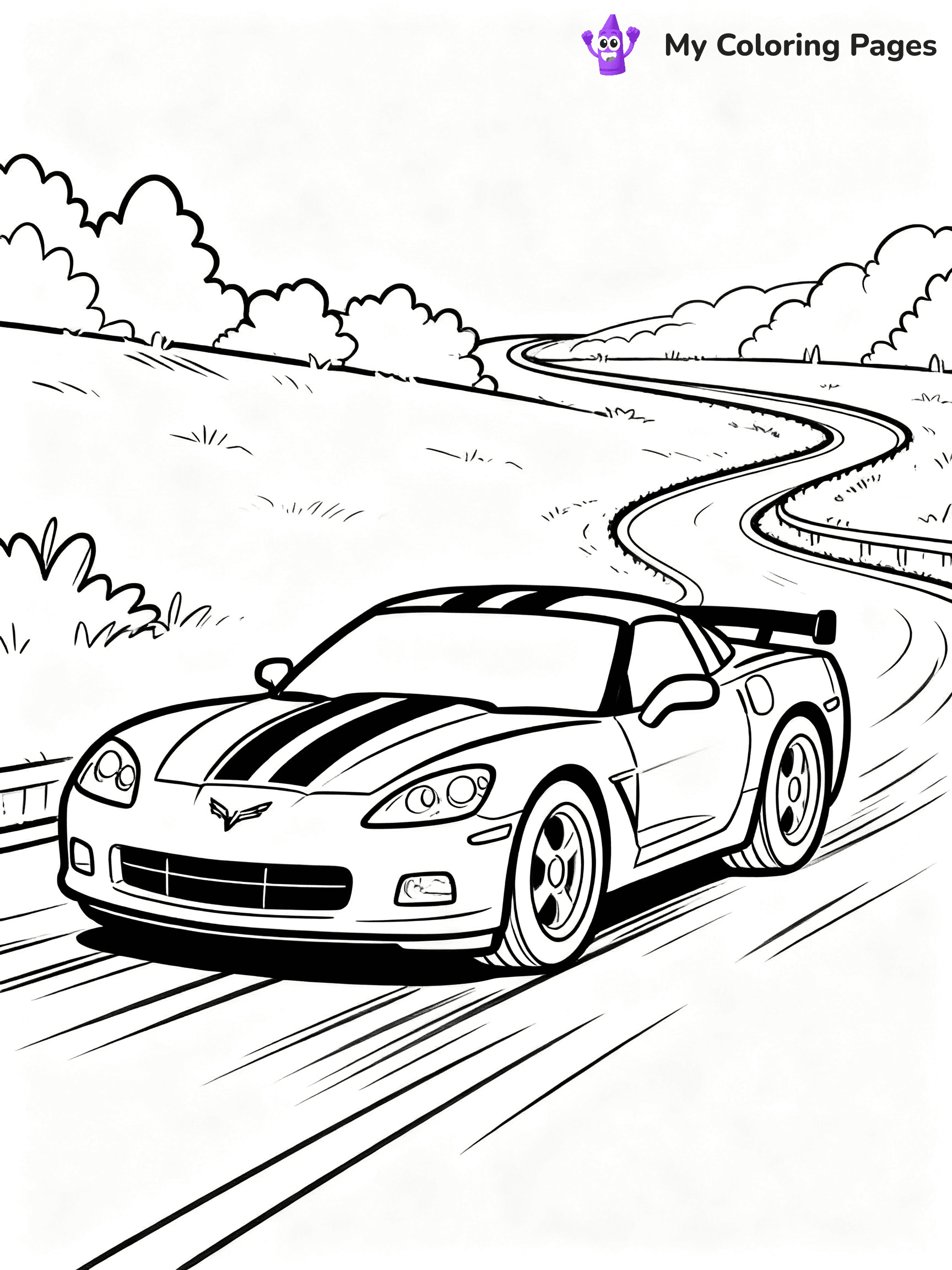 Corvette Coloring Pages - 7