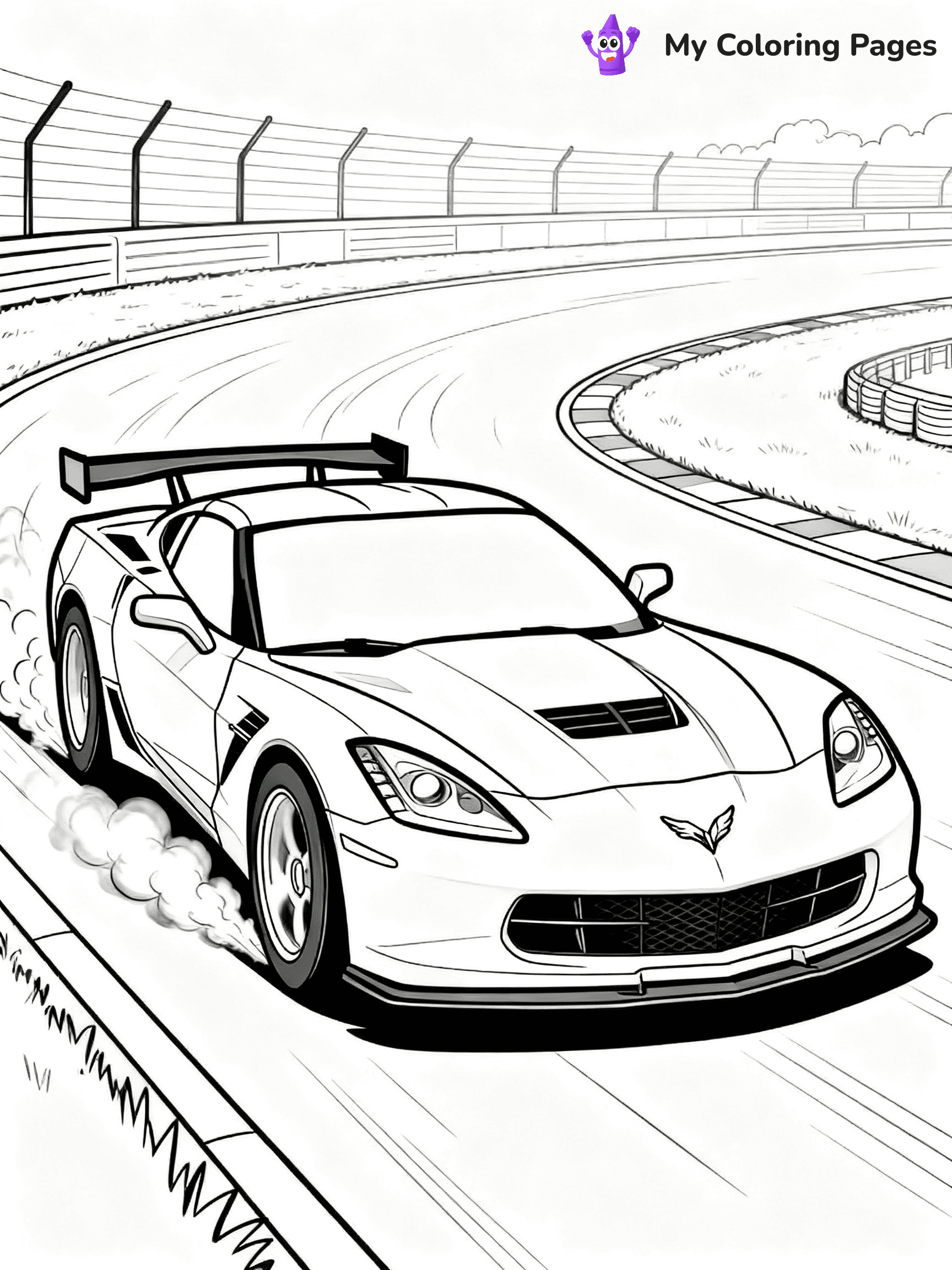 Corvette Coloring Pages - 4