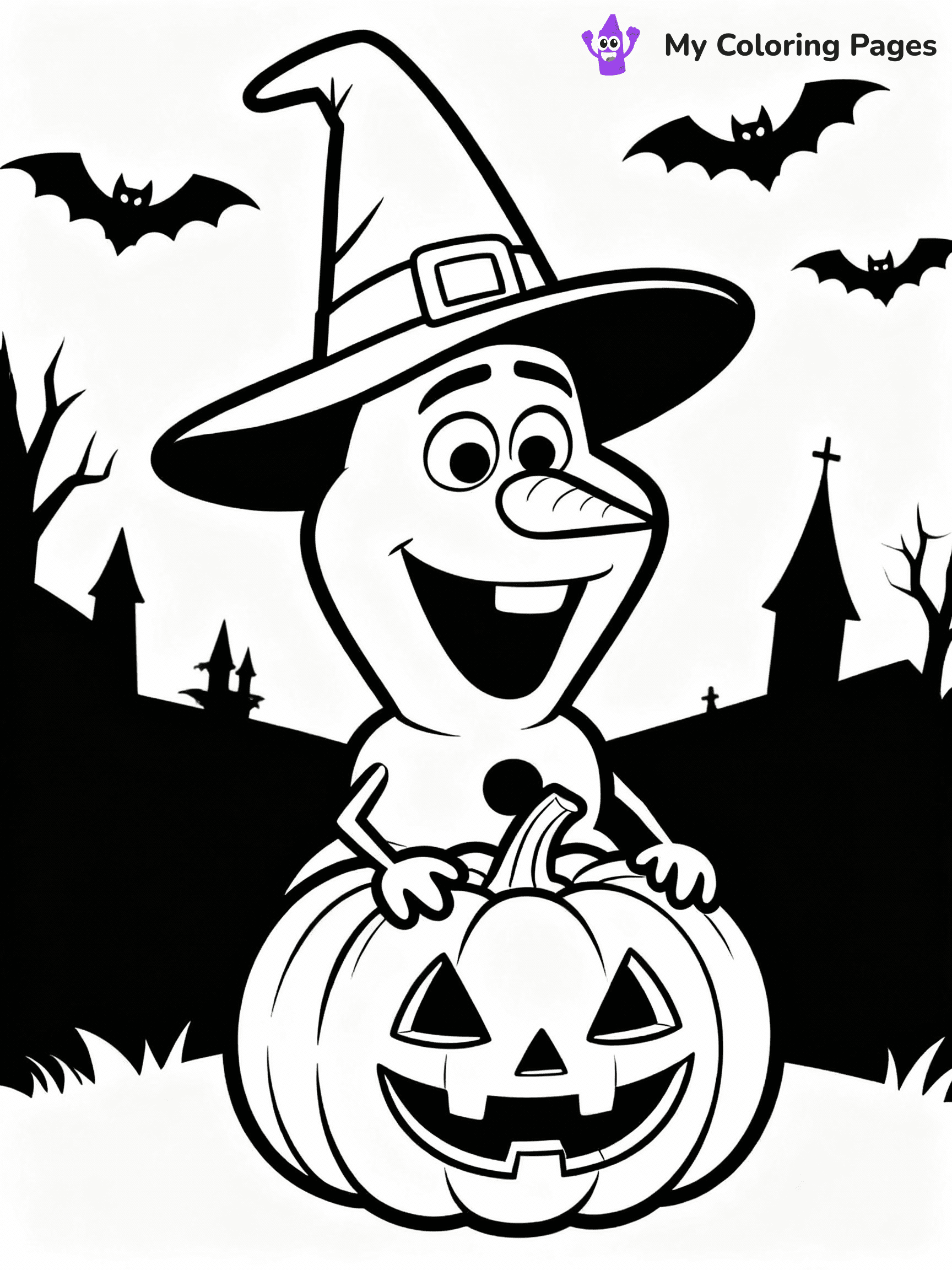 Disney Halloween Coloring Pages - 42