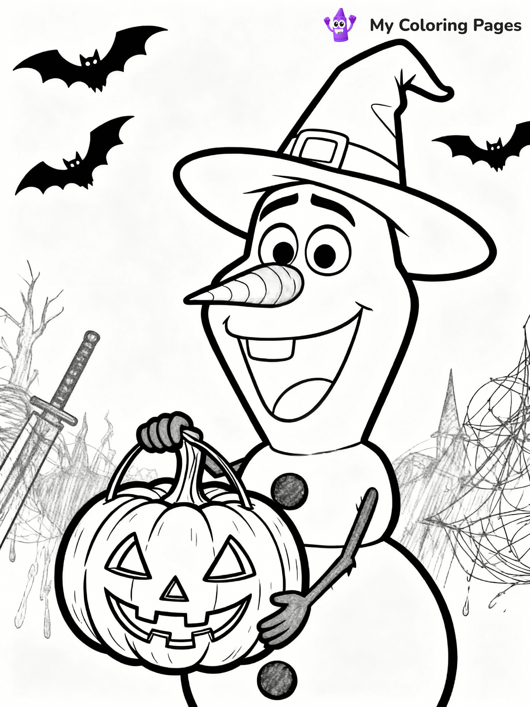 Disney Halloween Coloring Pages - 40