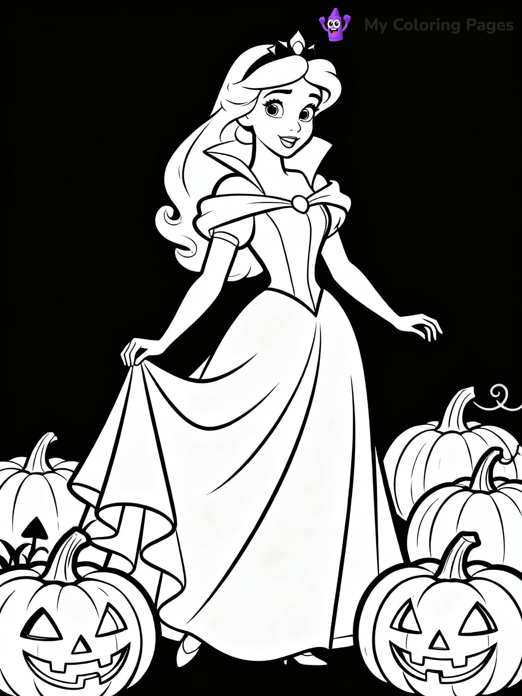 Disney Halloween Coloring Pages - 30