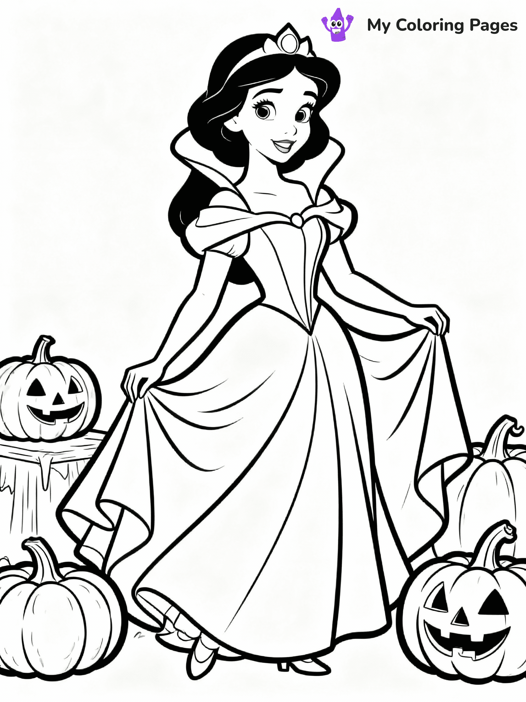Disney Halloween Coloring Pages - 29