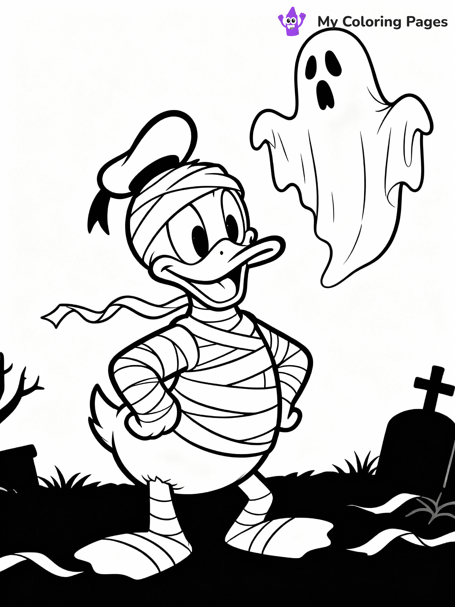 Disney Halloween Coloring Pages - 21