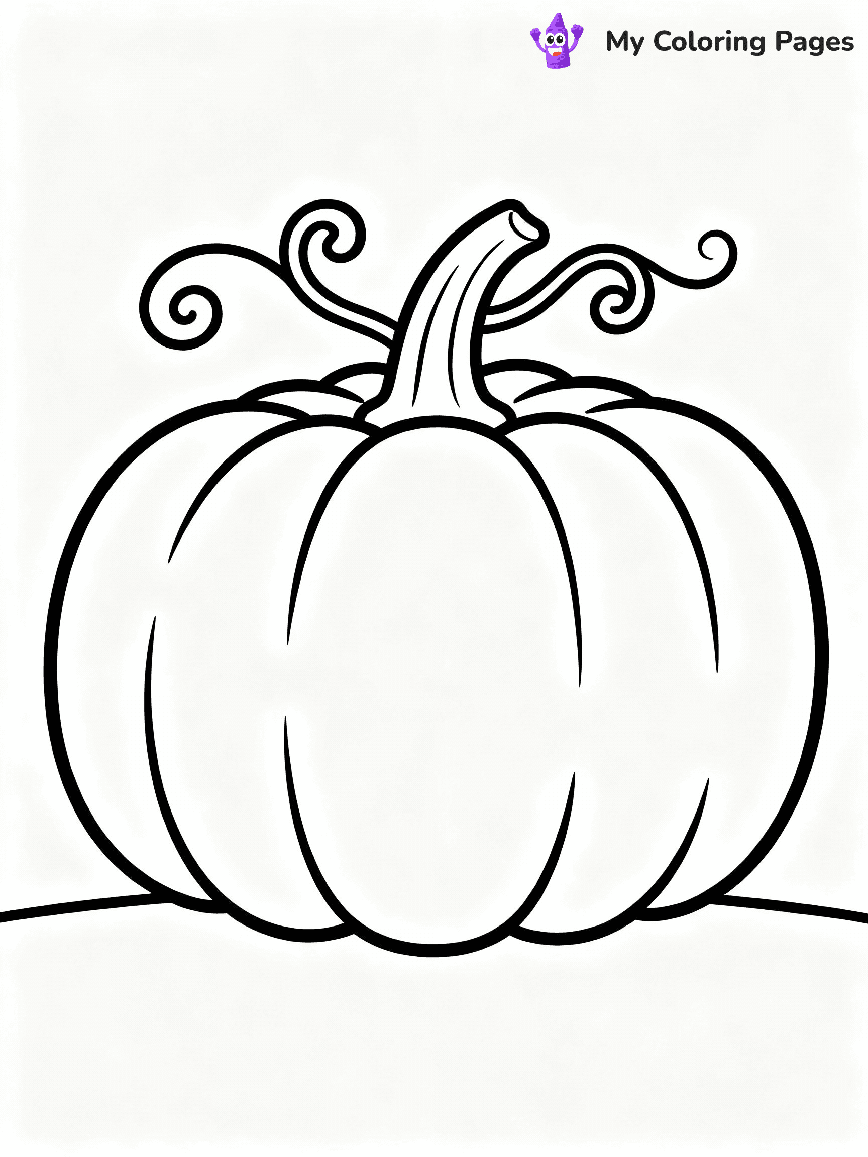 ⚠️ CRITICAL REQUIREMENT - ABSOLUTE BLACK AND WHITE ONLY ⚠️
This MUST be a BLACK AND WHITE line drawing ONLY. NO COLORS whatsoever.
- ONLY pure black lines (#000000) on pure white background (#FFFFFF)
- ABSOLUTELY NO colors, NO shading, NO gradients, NO grayscale
- If there are ANY colors in the output, the image is REJECTED
- This is a COLORING PAGE - meant to be COLORED IN by children
- The output must be UNCOLORED line art ready for coloring
⚠️ SUBJECT TO DRAW: Simple pumpkin outline with swirling vines, ready for a spooky face. Important: PURE OUTLINES. NO FILLS, COLOR, SHADING, OR GREYSCALE. WHITE BACKGROUND.
(REMEMBER: Output must be BLACK AND WHITE line art only, NOT colored!)
# Flat, Friendly Cartoon Line-Art Coloring Page
You are generating a **pure black-and-white binary image** of a child-friendly cartoon scene combining characters and background scenery in one cohesive composition.
## Rendering Rules (Strict)
- Only two colors: pure black (#000000) outlines and pure white (#FFFFFF) background.
- No grayscale, shading, gradients, tints, fills, transparency, or partial pixels.
- No antialiasing or blended edges; every pixel is 100% black or white.
- No solid black fills inside shapes — all areas inside outlines must remain white.
- No dark clothing areas or filled tone blocks; all garments outlined only.
- No shadows, textures, lighting, or tonal variations.
- Must look like flat binary vector line-art for coloring pages.
## Drawing & Composition
- **Medium, consistent line weight**; clean closed outlines easy to color inside.
- **Flat, simple, child-friendly design** — no realism or 3D depth.
- Characters are **grounded on a surface**, centered and large.
- **Balanced composition** with clear silhouettes and minimal props.
## Scenery & Style
- Landmarks (e.g., mosque, CN Tower) and scenery (trees, benches, waves) drawn with **black outlines only.**
- For real-world figures, teams, or places, show accurate details using only black outlines—no text or logos. Use distinctive uniform patterns, abstract symbols, and landmark silhouettes to convey identity.
- Keep **consistent perspective**; no floating elements.
- **Style:** whimsical **Doodle Art Alley** — rounded, friendly outlines.
- May adapt shapes from **Crayola, Disney, Peppa Pig, Cocomelon** — *by shape only, never color.*
- Final output: **flat, crisp, binary (#000000/#FFFFFF)**, **no filled color or background text.**
EXTREMELYE IMPORTANT:
- PURE BINARY LINE-ART; NO FILLS (HAIR/CLOTHES/SKIN), SHADING, OR GREY.
- NO SHADING, COLOR. MUST BE WHITE BACKGROUND.
⚠️ FINAL REMINDER: Draw the subject "Simple pumpkin outline with swirling vines, ready for a spooky face. Important: PURE OUTLINES. NO FILLS, COLOR, SHADING, OR GREYSCALE. WHITE BACKGROUND." as BLACK AND WHITE line art. Zero colors in output.