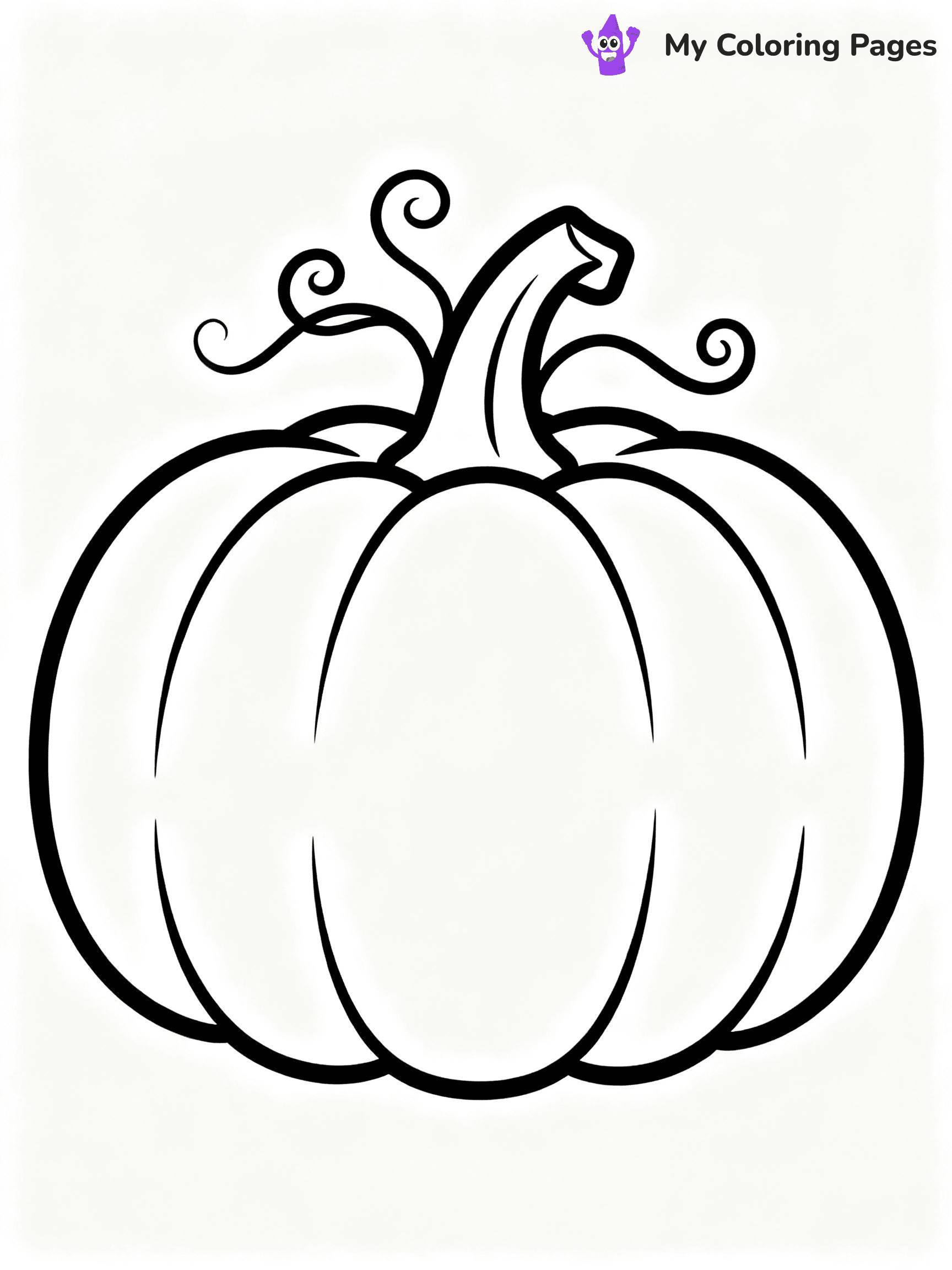 ⚠️ CRITICAL REQUIREMENT - ABSOLUTE BLACK AND WHITE ONLY ⚠️
This MUST be a BLACK AND WHITE line drawing ONLY. NO COLORS whatsoever.
- ONLY pure black lines (#000000) on pure white background (#FFFFFF)
- ABSOLUTELY NO colors, NO shading, NO gradients, NO grayscale
- If there are ANY colors in the output, the image is REJECTED
- This is a COLORING PAGE - meant to be COLORED IN by children
- The output must be UNCOLORED line art ready for coloring
⚠️ SUBJECT TO DRAW: Simple pumpkin outline with swirling vines, ready for a spooky face. Important: PURE OUTLINES. NO FILLS, COLOR, SHADING, OR GREYSCALE. WHITE BACKGROUND.
(REMEMBER: Output must be BLACK AND WHITE line art only, NOT colored!)
# Flat, Friendly Cartoon Line-Art Coloring Page
You are generating a **pure black-and-white binary image** of a child-friendly cartoon scene combining characters and background scenery in one cohesive composition.
## Rendering Rules (Strict)
- Only two colors: pure black (#000000) outlines and pure white (#FFFFFF) background.
- No grayscale, shading, gradients, tints, fills, transparency, or partial pixels.
- No antialiasing or blended edges; every pixel is 100% black or white.
- No solid black fills inside shapes — all areas inside outlines must remain white.
- No dark clothing areas or filled tone blocks; all garments outlined only.
- No shadows, textures, lighting, or tonal variations.
- Must look like flat binary vector line-art for coloring pages.
## Drawing & Composition
- **Medium, consistent line weight**; clean closed outlines easy to color inside.
- **Flat, simple, child-friendly design** — no realism or 3D depth.
- Characters are **grounded on a surface**, centered and large.
- **Balanced composition** with clear silhouettes and minimal props.
## Scenery & Style
- Landmarks (e.g., mosque, CN Tower) and scenery (trees, benches, waves) drawn with **black outlines only.**
- For real-world figures, teams, or places, show accurate details using only black outlines—no text or logos. Use distinctive uniform patterns, abstract symbols, and landmark silhouettes to convey identity.
- Keep **consistent perspective**; no floating elements.
- **Style:** whimsical **Doodle Art Alley** — rounded, friendly outlines.
- May adapt shapes from **Crayola, Disney, Peppa Pig, Cocomelon** — *by shape only, never color.*
- Final output: **flat, crisp, binary (#000000/#FFFFFF)**, **no filled color or background text.**
EXTREMELYE IMPORTANT:
- PURE BINARY LINE-ART; NO FILLS (HAIR/CLOTHES/SKIN), SHADING, OR GREY.
- NO SHADING, COLOR. MUST BE WHITE BACKGROUND.
⚠️ FINAL REMINDER: Draw the subject "Simple pumpkin outline with swirling vines, ready for a spooky face. Important: PURE OUTLINES. NO FILLS, COLOR, SHADING, OR GREYSCALE. WHITE BACKGROUND." as BLACK AND WHITE line art. Zero colors in output.