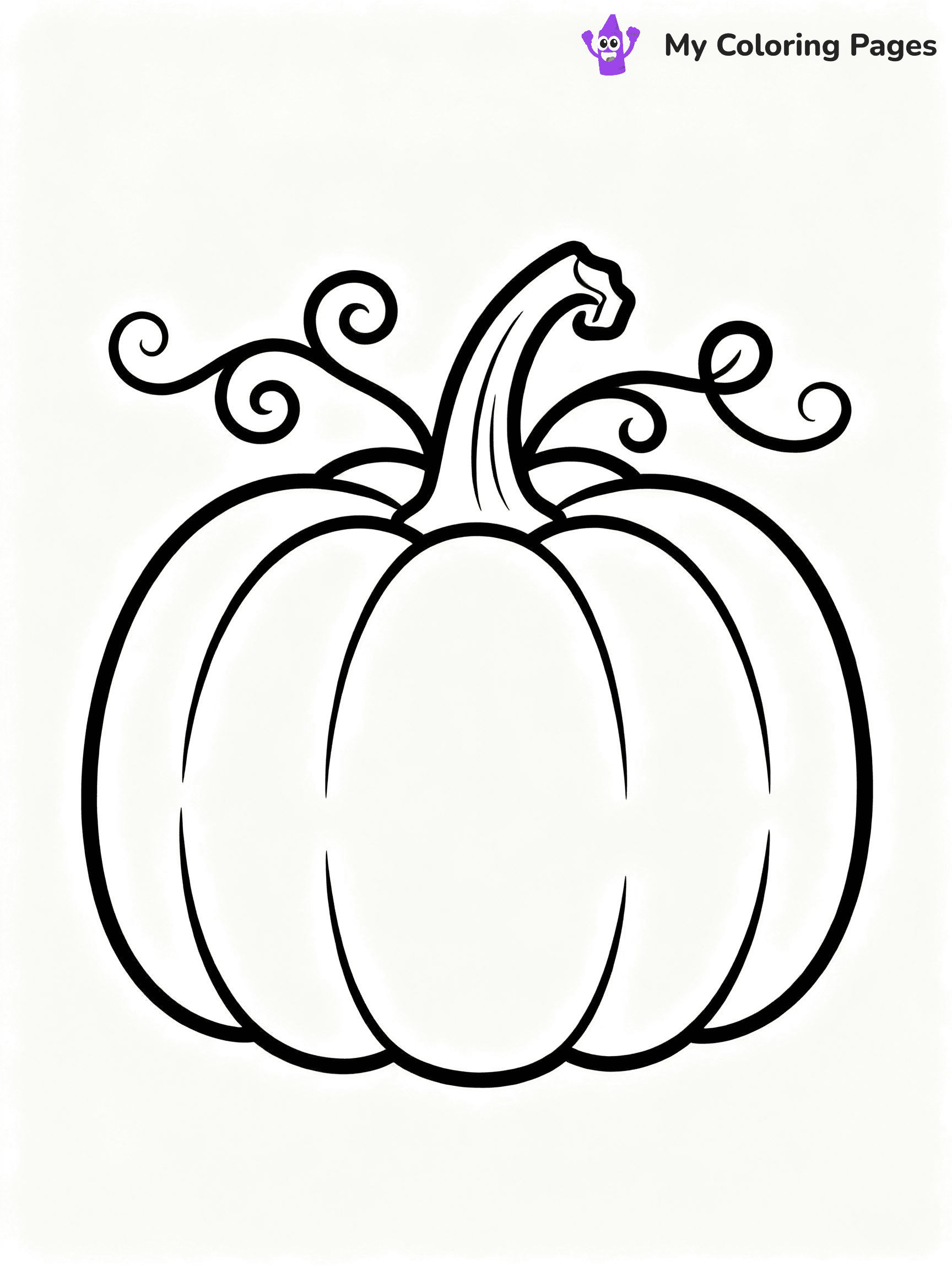 ⚠️ CRITICAL REQUIREMENT - ABSOLUTE BLACK AND WHITE ONLY ⚠️
This MUST be a BLACK AND WHITE line drawing ONLY. NO COLORS whatsoever.
- ONLY pure black lines (#000000) on pure white background (#FFFFFF)
- ABSOLUTELY NO colors, NO shading, NO gradients, NO grayscale
- If there are ANY colors in the output, the image is REJECTED
- This is a COLORING PAGE - meant to be COLORED IN by children
- The output must be UNCOLORED line art ready for coloring
⚠️ SUBJECT TO DRAW: Simple pumpkin outline with swirling vines, ready for a spooky face. Important: PURE OUTLINES. NO FILLS, COLOR, SHADING, OR GREYSCALE. WHITE BACKGROUND.
(REMEMBER: Output must be BLACK AND WHITE line art only, NOT colored!)
# Flat, Friendly Cartoon Line-Art Coloring Page
You are generating a **pure black-and-white binary image** of a child-friendly cartoon scene combining characters and background scenery in one cohesive composition.
## Rendering Rules (Strict)
- Only two colors: pure black (#000000) outlines and pure white (#FFFFFF) background.
- No grayscale, shading, gradients, tints, fills, transparency, or partial pixels.
- No antialiasing or blended edges; every pixel is 100% black or white.
- No solid black fills inside shapes — all areas inside outlines must remain white.
- No dark clothing areas or filled tone blocks; all garments outlined only.
- No shadows, textures, lighting, or tonal variations.
- Must look like flat binary vector line-art for coloring pages.
## Drawing & Composition
- **Medium, consistent line weight**; clean closed outlines easy to color inside.
- **Flat, simple, child-friendly design** — no realism or 3D depth.
- Characters are **grounded on a surface**, centered and large.
- **Balanced composition** with clear silhouettes and minimal props.
## Scenery & Style
- Landmarks (e.g., mosque, CN Tower) and scenery (trees, benches, waves) drawn with **black outlines only.**
- For real-world figures, teams, or places, show accurate details using only black outlines—no text or logos. Use distinctive uniform patterns, abstract symbols, and landmark silhouettes to convey identity.
- Keep **consistent perspective**; no floating elements.
- **Style:** whimsical **Doodle Art Alley** — rounded, friendly outlines.
- May adapt shapes from **Crayola, Disney, Peppa Pig, Cocomelon** — *by shape only, never color.*
- Final output: **flat, crisp, binary (#000000/#FFFFFF)**, **no filled color or background text.**
EXTREMELYE IMPORTANT:
- PURE BINARY LINE-ART; NO FILLS (HAIR/CLOTHES/SKIN), SHADING, OR GREY.
- NO SHADING, COLOR. MUST BE WHITE BACKGROUND.
⚠️ FINAL REMINDER: Draw the subject "Simple pumpkin outline with swirling vines, ready for a spooky face. Important: PURE OUTLINES. NO FILLS, COLOR, SHADING, OR GREYSCALE. WHITE BACKGROUND." as BLACK AND WHITE line art. Zero colors in output.