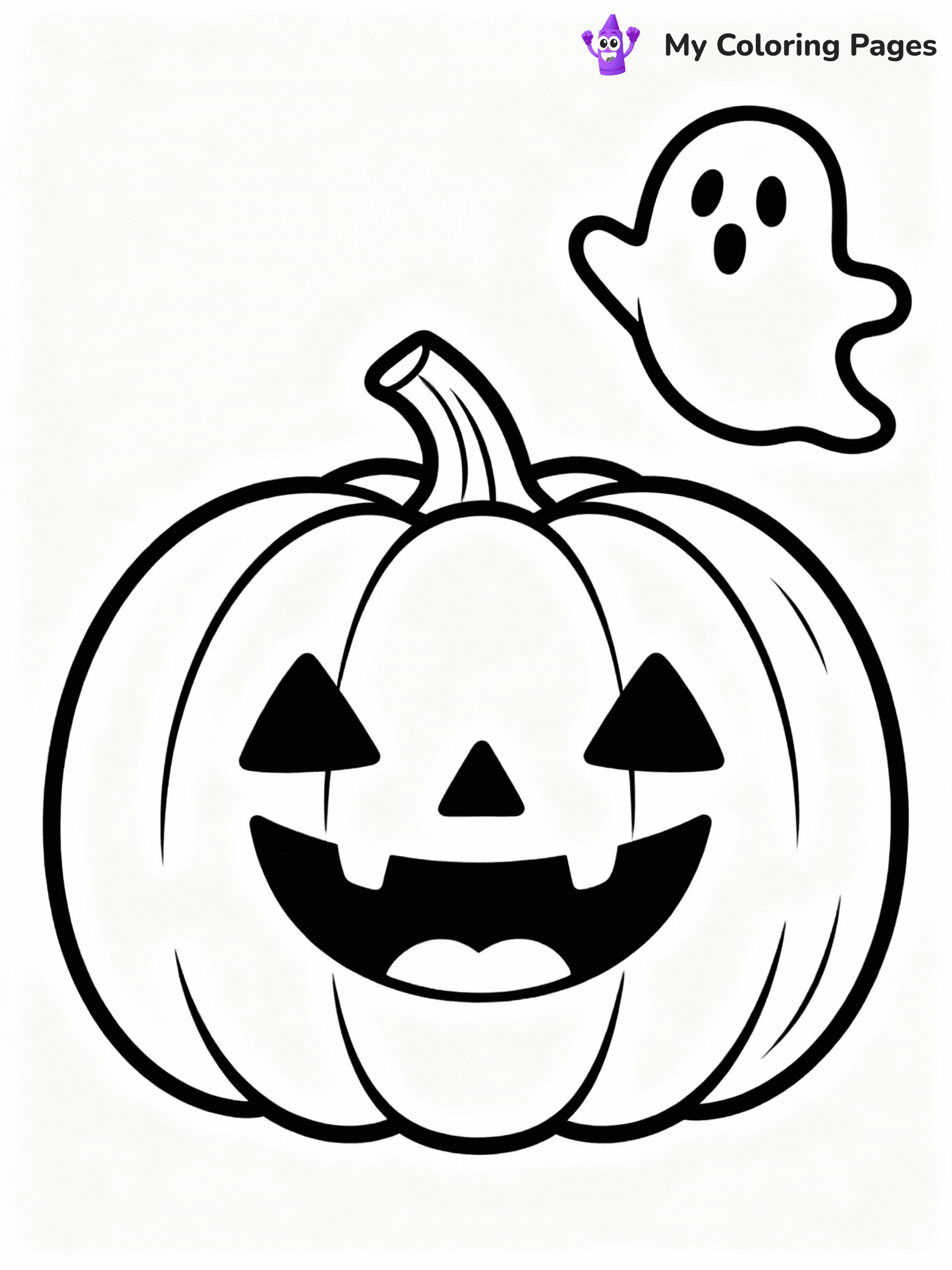 ⚠️ CRITICAL REQUIREMENT - ABSOLUTE BLACK AND WHITE ONLY ⚠️
This MUST be a BLACK AND WHITE line drawing ONLY. NO COLORS whatsoever.
- ONLY pure black lines (#000000) on pure white background (#FFFFFF)
- ABSOLUTELY NO colors, NO shading, NO gradients, NO grayscale
- If there are ANY colors in the output, the image is REJECTED
- This is a COLORING PAGE - meant to be COLORED IN by children
- The output must be UNCOLORED line art ready for coloring
⚠️ SUBJECT TO DRAW: Whimsical pumpkin with friendly ghost floating nearby, wide smile present. Important: PURE OUTLINES. NO FILLS, COLOR, SHADING, OR GREYSCALE. WHITE BACKGROUND.
(REMEMBER: Output must be BLACK AND WHITE line art only, NOT colored!)
# Flat, Friendly Cartoon Line-Art Coloring Page
You are generating a **pure black-and-white binary image** of a child-friendly cartoon scene combining characters and background scenery in one cohesive composition.
## Rendering Rules (Strict)
- Only two colors: pure black (#000000) outlines and pure white (#FFFFFF) background.
- No grayscale, shading, gradients, tints, fills, transparency, or partial pixels.
- No antialiasing or blended edges; every pixel is 100% black or white.
- No solid black fills inside shapes — all areas inside outlines must remain white.
- No dark clothing areas or filled tone blocks; all garments outlined only.
- No shadows, textures, lighting, or tonal variations.
- Must look like flat binary vector line-art for coloring pages.
## Drawing & Composition
- **Medium, consistent line weight**; clean closed outlines easy to color inside.
- **Flat, simple, child-friendly design** — no realism or 3D depth.
- Characters are **grounded on a surface**, centered and large.
- **Balanced composition** with clear silhouettes and minimal props.
## Scenery & Style
- Landmarks (e.g., mosque, CN Tower) and scenery (trees, benches, waves) drawn with **black outlines only.**
- For real-world figures, teams, or places, show accurate details using only black outlines—no text or logos. Use distinctive uniform patterns, abstract symbols, and landmark silhouettes to convey identity.
- Keep **consistent perspective**; no floating elements.
- **Style:** whimsical **Doodle Art Alley** — rounded, friendly outlines.
- May adapt shapes from **Crayola, Disney, Peppa Pig, Cocomelon** — *by shape only, never color.*
- Final output: **flat, crisp, binary (#000000/#FFFFFF)**, **no filled color or background text.**
EXTREMELYE IMPORTANT:
- PURE BINARY LINE-ART; NO FILLS (HAIR/CLOTHES/SKIN), SHADING, OR GREY.
- NO SHADING, COLOR. MUST BE WHITE BACKGROUND.
⚠️ FINAL REMINDER: Draw the subject "Whimsical pumpkin with friendly ghost floating nearby, wide smile present. Important: PURE OUTLINES. NO FILLS, COLOR, SHADING, OR GREYSCALE. WHITE BACKGROUND." as BLACK AND WHITE line art. Zero colors in output.