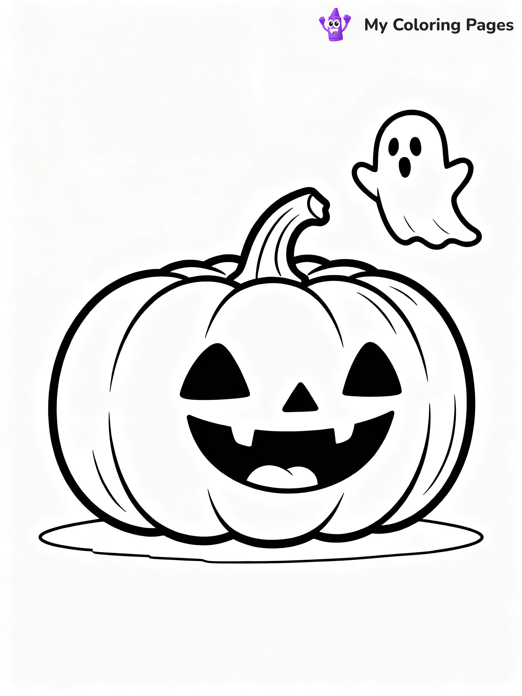 ⚠️ CRITICAL REQUIREMENT - ABSOLUTE BLACK AND WHITE ONLY ⚠️
This MUST be a BLACK AND WHITE line drawing ONLY. NO COLORS whatsoever.
- ONLY pure black lines (#000000) on pure white background (#FFFFFF)
- ABSOLUTELY NO colors, NO shading, NO gradients, NO grayscale
- If there are ANY colors in the output, the image is REJECTED
- This is a COLORING PAGE - meant to be COLORED IN by children
- The output must be UNCOLORED line art ready for coloring
⚠️ SUBJECT TO DRAW: Whimsical pumpkin with friendly ghost floating nearby, wide smile present. Important: PURE OUTLINES. NO FILLS, COLOR, SHADING, OR GREYSCALE. WHITE BACKGROUND.
(REMEMBER: Output must be BLACK AND WHITE line art only, NOT colored!)
# Flat, Friendly Cartoon Line-Art Coloring Page
You are generating a **pure black-and-white binary image** of a child-friendly cartoon scene combining characters and background scenery in one cohesive composition.
## Rendering Rules (Strict)
- Only two colors: pure black (#000000) outlines and pure white (#FFFFFF) background.
- No grayscale, shading, gradients, tints, fills, transparency, or partial pixels.
- No antialiasing or blended edges; every pixel is 100% black or white.
- No solid black fills inside shapes — all areas inside outlines must remain white.
- No dark clothing areas or filled tone blocks; all garments outlined only.
- No shadows, textures, lighting, or tonal variations.
- Must look like flat binary vector line-art for coloring pages.
## Drawing & Composition
- **Medium, consistent line weight**; clean closed outlines easy to color inside.
- **Flat, simple, child-friendly design** — no realism or 3D depth.
- Characters are **grounded on a surface**, centered and large.
- **Balanced composition** with clear silhouettes and minimal props.
## Scenery & Style
- Landmarks (e.g., mosque, CN Tower) and scenery (trees, benches, waves) drawn with **black outlines only.**
- For real-world figures, teams, or places, show accurate details using only black outlines—no text or logos. Use distinctive uniform patterns, abstract symbols, and landmark silhouettes to convey identity.
- Keep **consistent perspective**; no floating elements.
- **Style:** whimsical **Doodle Art Alley** — rounded, friendly outlines.
- May adapt shapes from **Crayola, Disney, Peppa Pig, Cocomelon** — *by shape only, never color.*
- Final output: **flat, crisp, binary (#000000/#FFFFFF)**, **no filled color or background text.**
EXTREMELYE IMPORTANT:
- PURE BINARY LINE-ART; NO FILLS (HAIR/CLOTHES/SKIN), SHADING, OR GREY.
- NO SHADING, COLOR. MUST BE WHITE BACKGROUND.
⚠️ FINAL REMINDER: Draw the subject "Whimsical pumpkin with friendly ghost floating nearby, wide smile present. Important: PURE OUTLINES. NO FILLS, COLOR, SHADING, OR GREYSCALE. WHITE BACKGROUND." as BLACK AND WHITE line art. Zero colors in output.