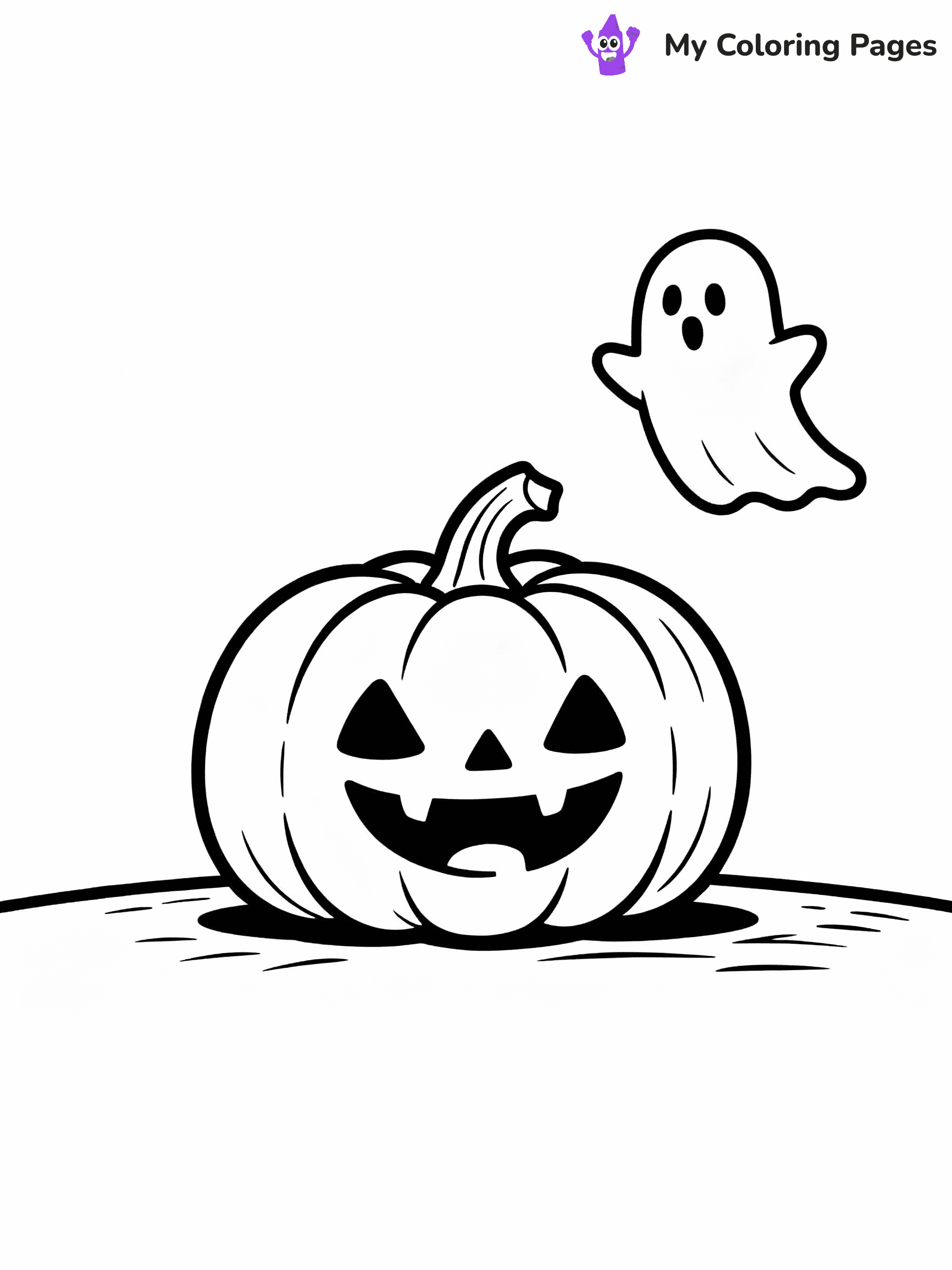 ⚠️ CRITICAL REQUIREMENT - ABSOLUTE BLACK AND WHITE ONLY ⚠️
This MUST be a BLACK AND WHITE line drawing ONLY. NO COLORS whatsoever.
- ONLY pure black lines (#000000) on pure white background (#FFFFFF)
- ABSOLUTELY NO colors, NO shading, NO gradients, NO grayscale
- If there are ANY colors in the output, the image is REJECTED
- This is a COLORING PAGE - meant to be COLORED IN by children
- The output must be UNCOLORED line art ready for coloring
⚠️ SUBJECT TO DRAW: Whimsical pumpkin with friendly ghost floating nearby, wide smile present. Important: PURE OUTLINES. NO FILLS, COLOR, SHADING, OR GREYSCALE. WHITE BACKGROUND.
(REMEMBER: Output must be BLACK AND WHITE line art only, NOT colored!)
# Flat, Friendly Cartoon Line-Art Coloring Page
You are generating a **pure black-and-white binary image** of a child-friendly cartoon scene combining characters and background scenery in one cohesive composition.
## Rendering Rules (Strict)
- Only two colors: pure black (#000000) outlines and pure white (#FFFFFF) background.
- No grayscale, shading, gradients, tints, fills, transparency, or partial pixels.
- No antialiasing or blended edges; every pixel is 100% black or white.
- No solid black fills inside shapes — all areas inside outlines must remain white.
- No dark clothing areas or filled tone blocks; all garments outlined only.
- No shadows, textures, lighting, or tonal variations.
- Must look like flat binary vector line-art for coloring pages.
## Drawing & Composition
- **Medium, consistent line weight**; clean closed outlines easy to color inside.
- **Flat, simple, child-friendly design** — no realism or 3D depth.
- Characters are **grounded on a surface**, centered and large.
- **Balanced composition** with clear silhouettes and minimal props.
## Scenery & Style
- Landmarks (e.g., mosque, CN Tower) and scenery (trees, benches, waves) drawn with **black outlines only.**
- For real-world figures, teams, or places, show accurate details using only black outlines—no text or logos. Use distinctive uniform patterns, abstract symbols, and landmark silhouettes to convey identity.
- Keep **consistent perspective**; no floating elements.
- **Style:** whimsical **Doodle Art Alley** — rounded, friendly outlines.
- May adapt shapes from **Crayola, Disney, Peppa Pig, Cocomelon** — *by shape only, never color.*
- Final output: **flat, crisp, binary (#000000/#FFFFFF)**, **no filled color or background text.**
EXTREMELYE IMPORTANT:
- PURE BINARY LINE-ART; NO FILLS (HAIR/CLOTHES/SKIN), SHADING, OR GREY.
- NO SHADING, COLOR. MUST BE WHITE BACKGROUND.
⚠️ FINAL REMINDER: Draw the subject "Whimsical pumpkin with friendly ghost floating nearby, wide smile present. Important: PURE OUTLINES. NO FILLS, COLOR, SHADING, OR GREYSCALE. WHITE BACKGROUND." as BLACK AND WHITE line art. Zero colors in output.