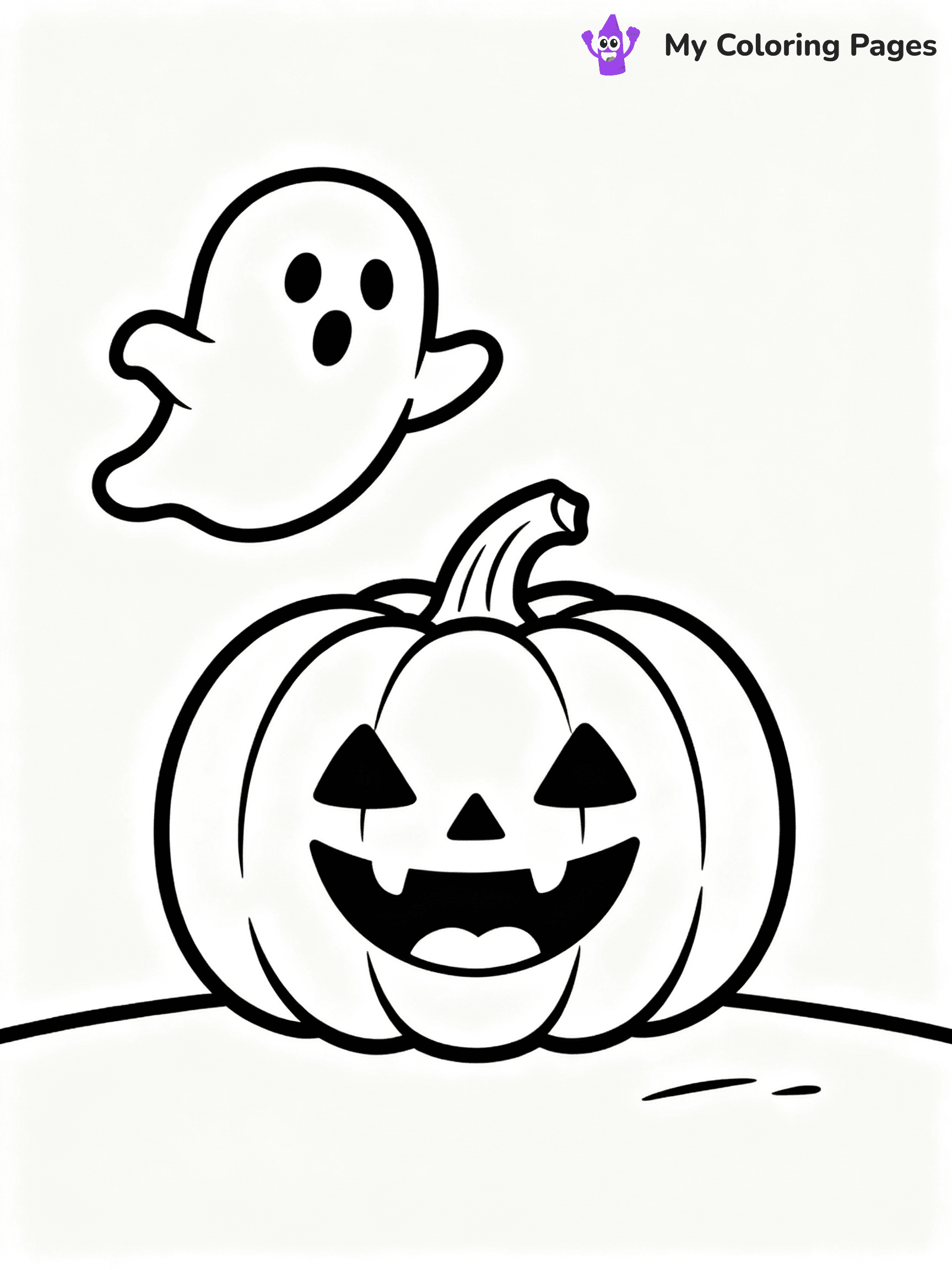 ⚠️ CRITICAL REQUIREMENT - ABSOLUTE BLACK AND WHITE ONLY ⚠️
This MUST be a BLACK AND WHITE line drawing ONLY. NO COLORS whatsoever.
- ONLY pure black lines (#000000) on pure white background (#FFFFFF)
- ABSOLUTELY NO colors, NO shading, NO gradients, NO grayscale
- If there are ANY colors in the output, the image is REJECTED
- This is a COLORING PAGE - meant to be COLORED IN by children
- The output must be UNCOLORED line art ready for coloring
⚠️ SUBJECT TO DRAW: Whimsical pumpkin with friendly ghost floating nearby, wide smile present. Important: PURE OUTLINES. NO FILLS, COLOR, SHADING, OR GREYSCALE. WHITE BACKGROUND.
(REMEMBER: Output must be BLACK AND WHITE line art only, NOT colored!)
# Flat, Friendly Cartoon Line-Art Coloring Page
You are generating a **pure black-and-white binary image** of a child-friendly cartoon scene combining characters and background scenery in one cohesive composition.
## Rendering Rules (Strict)
- Only two colors: pure black (#000000) outlines and pure white (#FFFFFF) background.
- No grayscale, shading, gradients, tints, fills, transparency, or partial pixels.
- No antialiasing or blended edges; every pixel is 100% black or white.
- No solid black fills inside shapes — all areas inside outlines must remain white.
- No dark clothing areas or filled tone blocks; all garments outlined only.
- No shadows, textures, lighting, or tonal variations.
- Must look like flat binary vector line-art for coloring pages.
## Drawing & Composition
- **Medium, consistent line weight**; clean closed outlines easy to color inside.
- **Flat, simple, child-friendly design** — no realism or 3D depth.
- Characters are **grounded on a surface**, centered and large.
- **Balanced composition** with clear silhouettes and minimal props.
## Scenery & Style
- Landmarks (e.g., mosque, CN Tower) and scenery (trees, benches, waves) drawn with **black outlines only.**
- For real-world figures, teams, or places, show accurate details using only black outlines—no text or logos. Use distinctive uniform patterns, abstract symbols, and landmark silhouettes to convey identity.
- Keep **consistent perspective**; no floating elements.
- **Style:** whimsical **Doodle Art Alley** — rounded, friendly outlines.
- May adapt shapes from **Crayola, Disney, Peppa Pig, Cocomelon** — *by shape only, never color.*
- Final output: **flat, crisp, binary (#000000/#FFFFFF)**, **no filled color or background text.**
EXTREMELYE IMPORTANT:
- PURE BINARY LINE-ART; NO FILLS (HAIR/CLOTHES/SKIN), SHADING, OR GREY.
- NO SHADING, COLOR. MUST BE WHITE BACKGROUND.
⚠️ FINAL REMINDER: Draw the subject "Whimsical pumpkin with friendly ghost floating nearby, wide smile present. Important: PURE OUTLINES. NO FILLS, COLOR, SHADING, OR GREYSCALE. WHITE BACKGROUND." as BLACK AND WHITE line art. Zero colors in output.