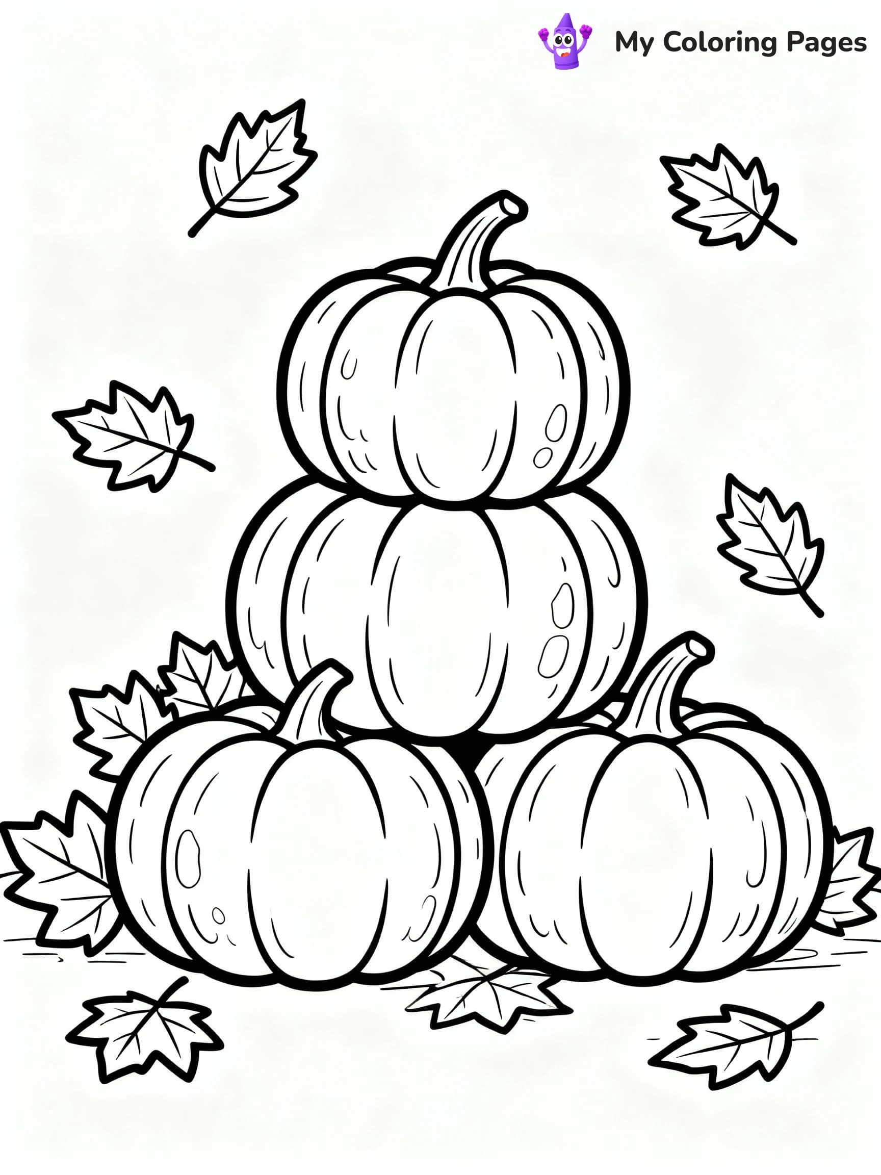 Pumpkin Coloring Pages - 24