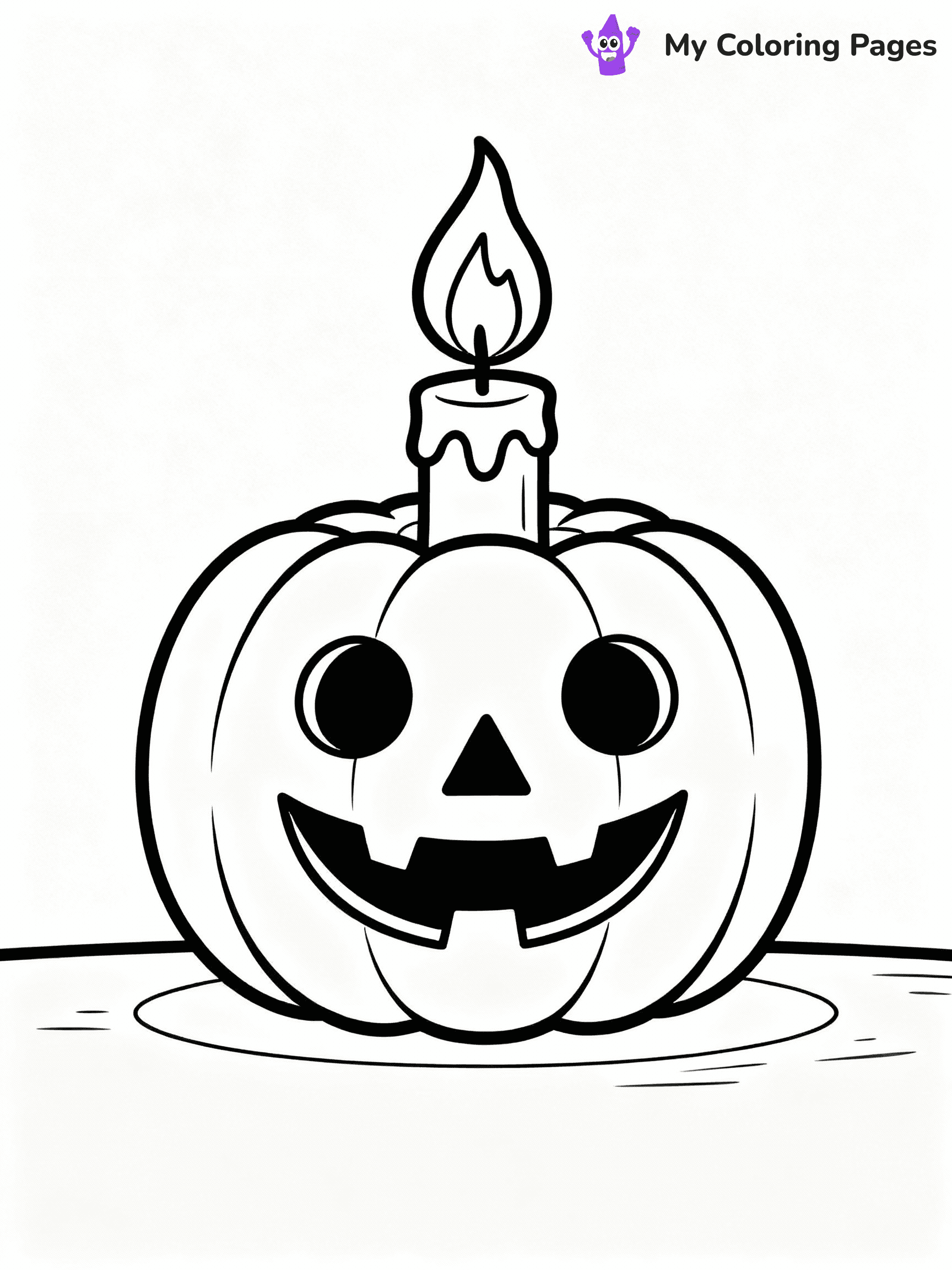 ⚠️ CRITICAL REQUIREMENT - ABSOLUTE BLACK AND WHITE ONLY ⚠️
This MUST be a BLACK AND WHITE line drawing ONLY. NO COLORS whatsoever.
- ONLY pure black lines (#000000) on pure white background (#FFFFFF)
- ABSOLUTELY NO colors, NO shading, NO gradients, NO grayscale
- If there are ANY colors in the output, the image is REJECTED
- This is a COLORING PAGE - meant to be COLORED IN by children
- The output must be UNCOLORED line art ready for coloring
⚠️ SUBJECT TO DRAW: Jack-o-lantern glowing softly, carved face visible, candle flickering inside. Important: PURE OUTLINES. NO FILLS, COLOR, SHADING, OR GREYSCALE. WHITE BACKGROUND.
(REMEMBER: Output must be BLACK AND WHITE line art only, NOT colored!)
# Flat, Friendly Cartoon Line-Art Coloring Page
You are generating a **pure black-and-white binary image** of a child-friendly cartoon scene combining characters and background scenery in one cohesive composition.
## Rendering Rules (Strict)
- Only two colors: pure black (#000000) outlines and pure white (#FFFFFF) background.
- No grayscale, shading, gradients, tints, fills, transparency, or partial pixels.
- No antialiasing or blended edges; every pixel is 100% black or white.
- No solid black fills inside shapes — all areas inside outlines must remain white.
- No dark clothing areas or filled tone blocks; all garments outlined only.
- No shadows, textures, lighting, or tonal variations.
- Must look like flat binary vector line-art for coloring pages.
## Drawing & Composition
- **Medium, consistent line weight**; clean closed outlines easy to color inside.
- **Flat, simple, child-friendly design** — no realism or 3D depth.
- Characters are **grounded on a surface**, centered and large.
- **Balanced composition** with clear silhouettes and minimal props.
## Scenery & Style
- Landmarks (e.g., mosque, CN Tower) and scenery (trees, benches, waves) drawn with **black outlines only.**
- For real-world figures, teams, or places, show accurate details using only black outlines—no text or logos. Use distinctive uniform patterns, abstract symbols, and landmark silhouettes to convey identity.
- Keep **consistent perspective**; no floating elements.
- **Style:** whimsical **Doodle Art Alley** — rounded, friendly outlines.
- May adapt shapes from **Crayola, Disney, Peppa Pig, Cocomelon** — *by shape only, never color.*
- Final output: **flat, crisp, binary (#000000/#FFFFFF)**, **no filled color or background text.**
EXTREMELYE IMPORTANT:
- PURE BINARY LINE-ART; NO FILLS (HAIR/CLOTHES/SKIN), SHADING, OR GREY.
- NO SHADING, COLOR. MUST BE WHITE BACKGROUND.
⚠️ FINAL REMINDER: Draw the subject "Jack-o-lantern glowing softly, carved face visible, candle flickering inside. Important: PURE OUTLINES. NO FILLS, COLOR, SHADING, OR GREYSCALE. WHITE BACKGROUND." as BLACK AND WHITE line art. Zero colors in output.